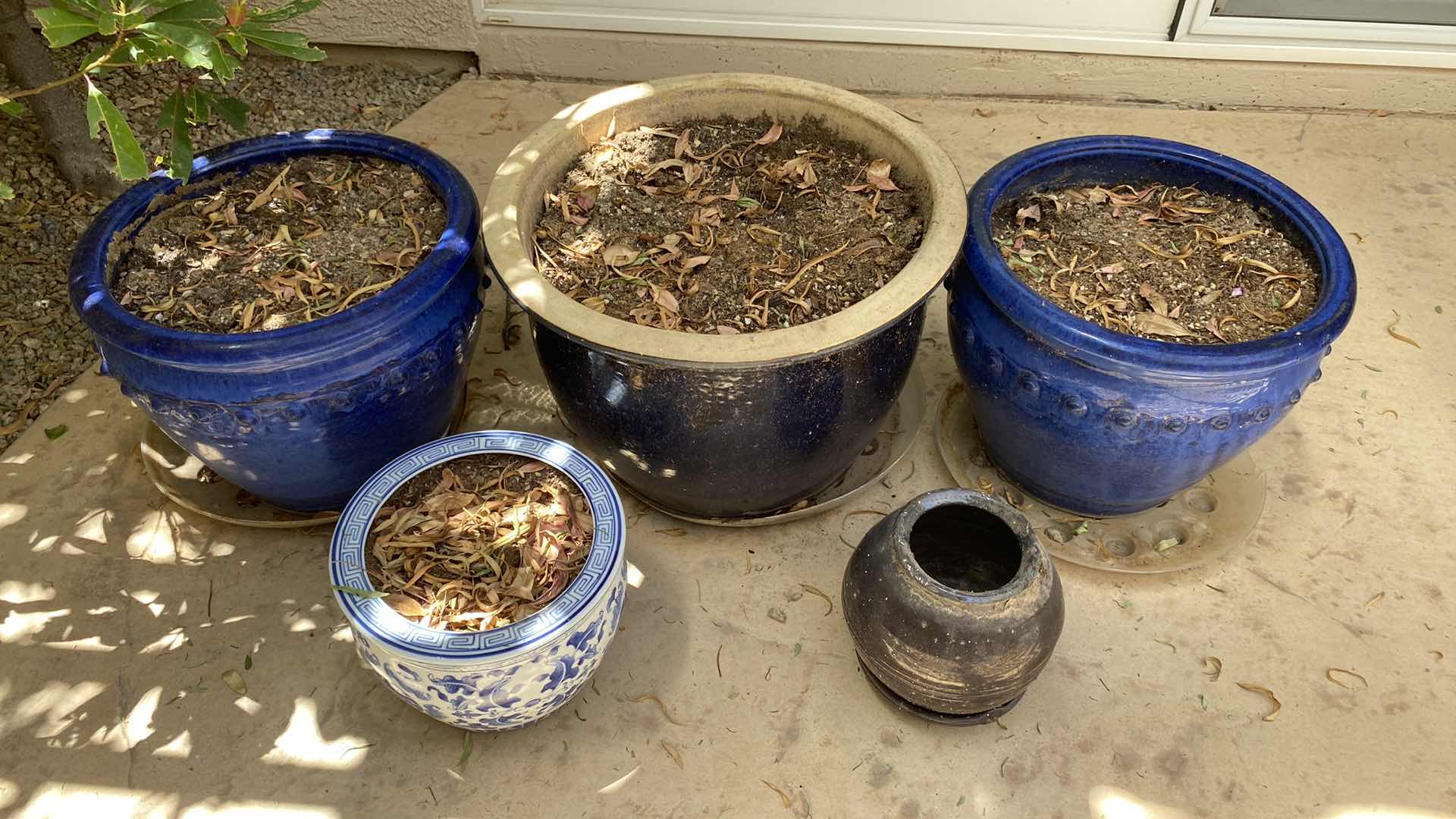 Photo 1 of 5 CERAMICS OUTDOOR POTS LARGEST 18” X 13”