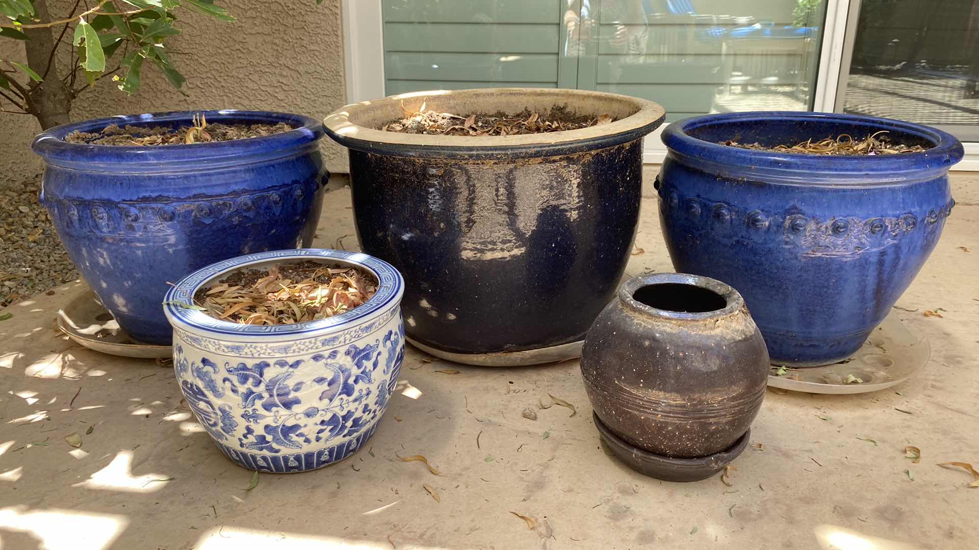Photo 1 of 5 CERAMICS OUTDOOR POTS LARGEST 18” X 13”