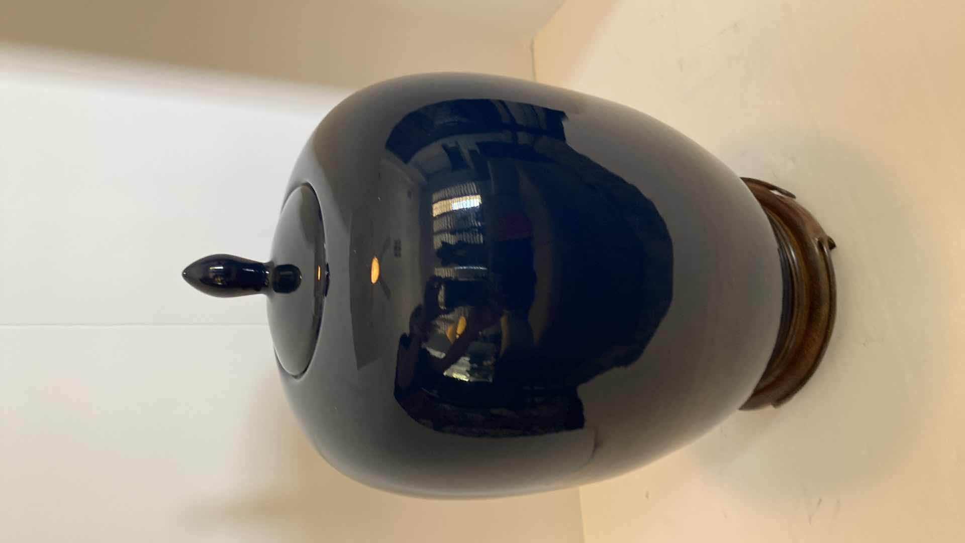 Photo 1 of MEI PING BLUE PORCELAIN GINGER JAR 14” INCLUDING LID AND STAND