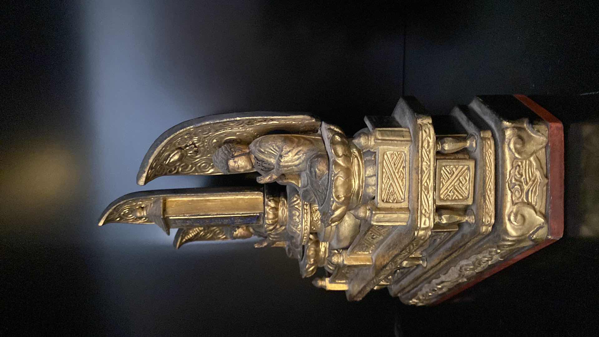 Photo 1 of JAPANESE WOOD PRABHUTARANYNA AND SHAYAMUNI - THE TRIBUTE TO THE LOTUS SUTRA 10” X 11”