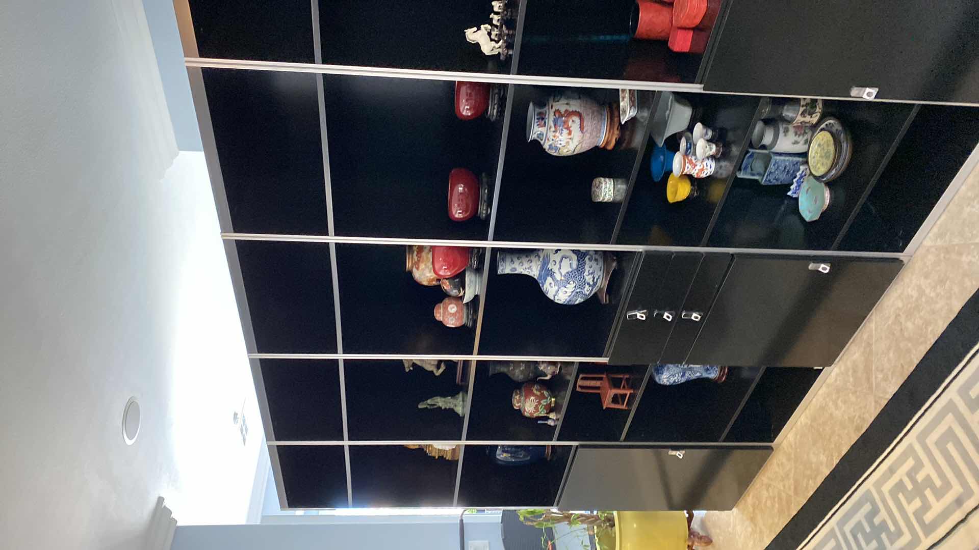 Photo 6 of BLACK LACQUER 5 PIECE WALL UNIT OVERALL 111” X 16.5” H86” INDIVIDUAL UNITS 21 7/8”