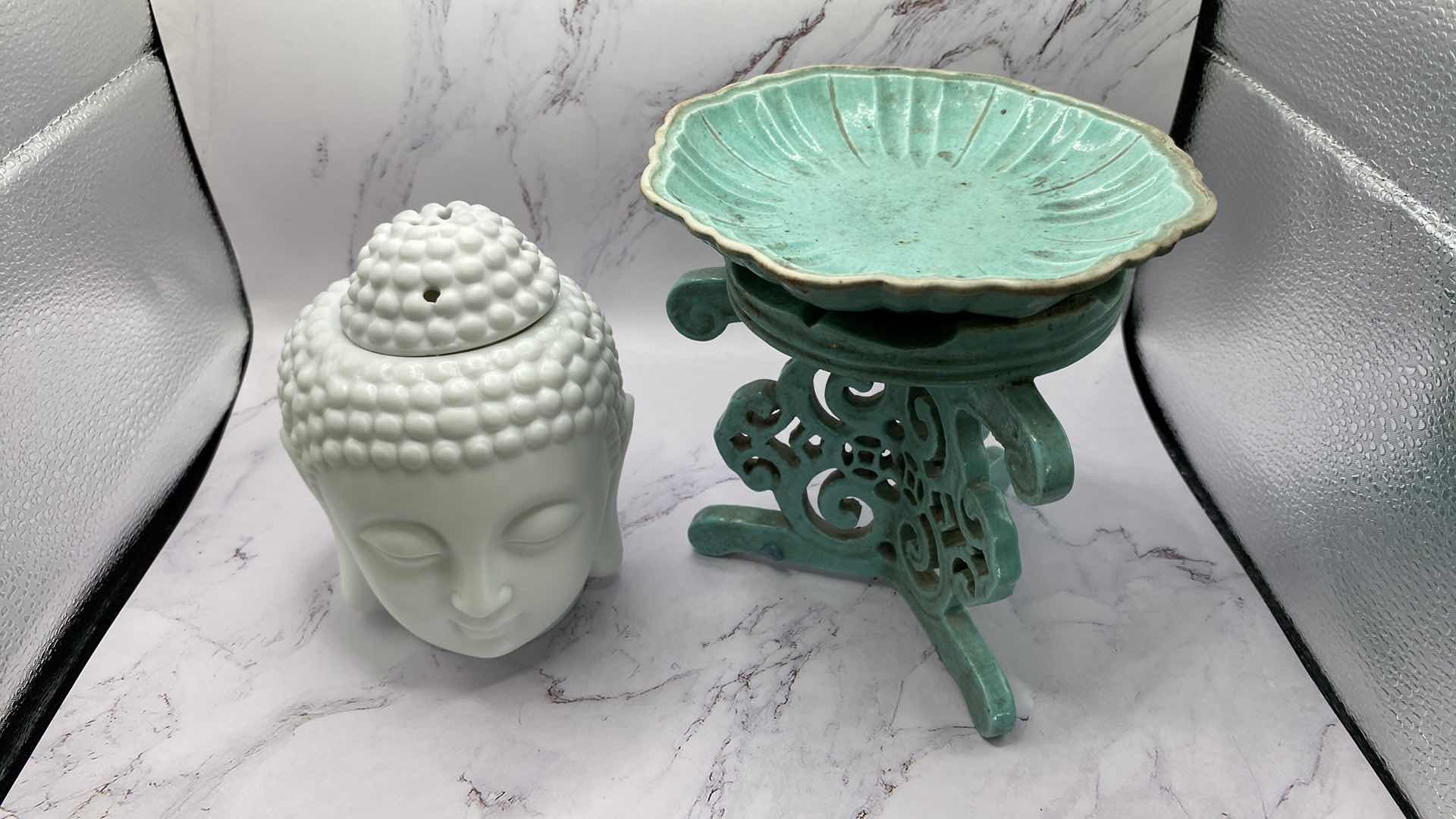 Photo 1 of PAIR OF ASIAN INSPIRED OIL BURNERS
