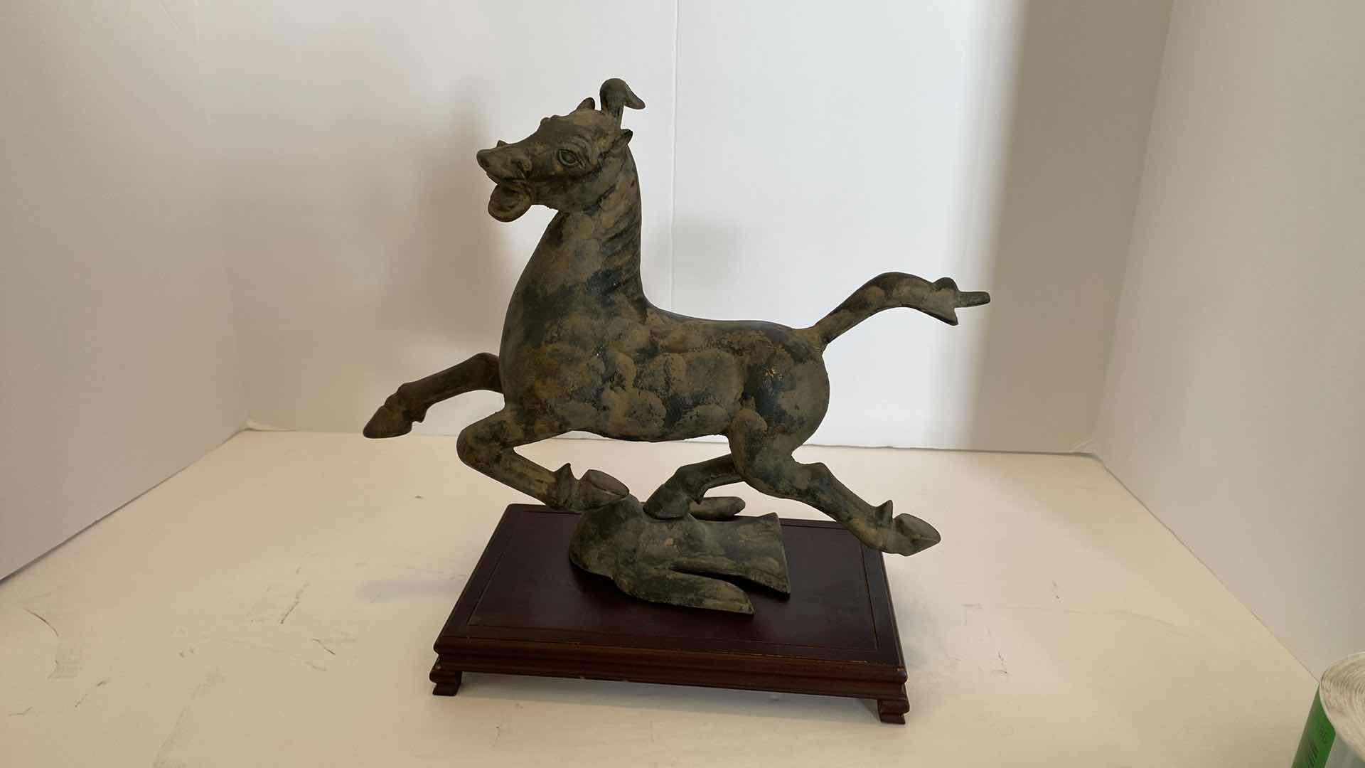 Photo 1 of FLYING HORSE OF GANSU 12” X 9.5” STAND INCLUDED (FROM GUMPS)