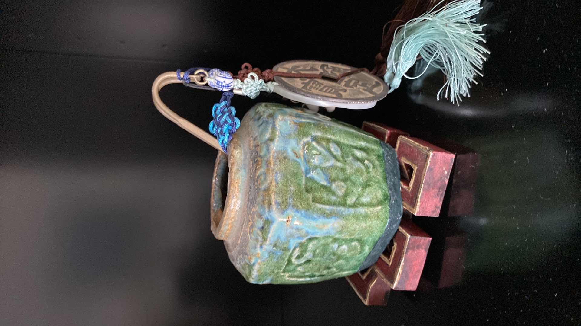 View 4 of CANTON CHINA PRE 1877 HORSE 4” X 2.75” AND POTTERY JAR