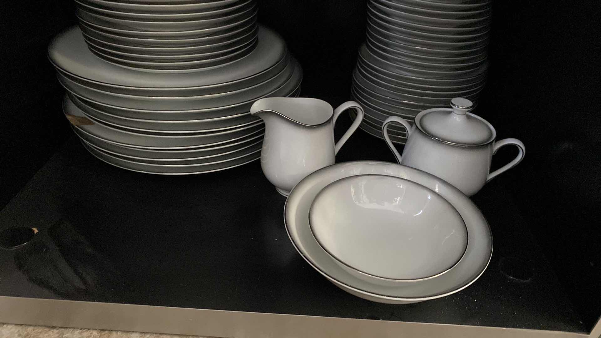 Photo 1 of 94-PIECE SET OF SANGO CHINA GREY MIST  FROM JAPAN