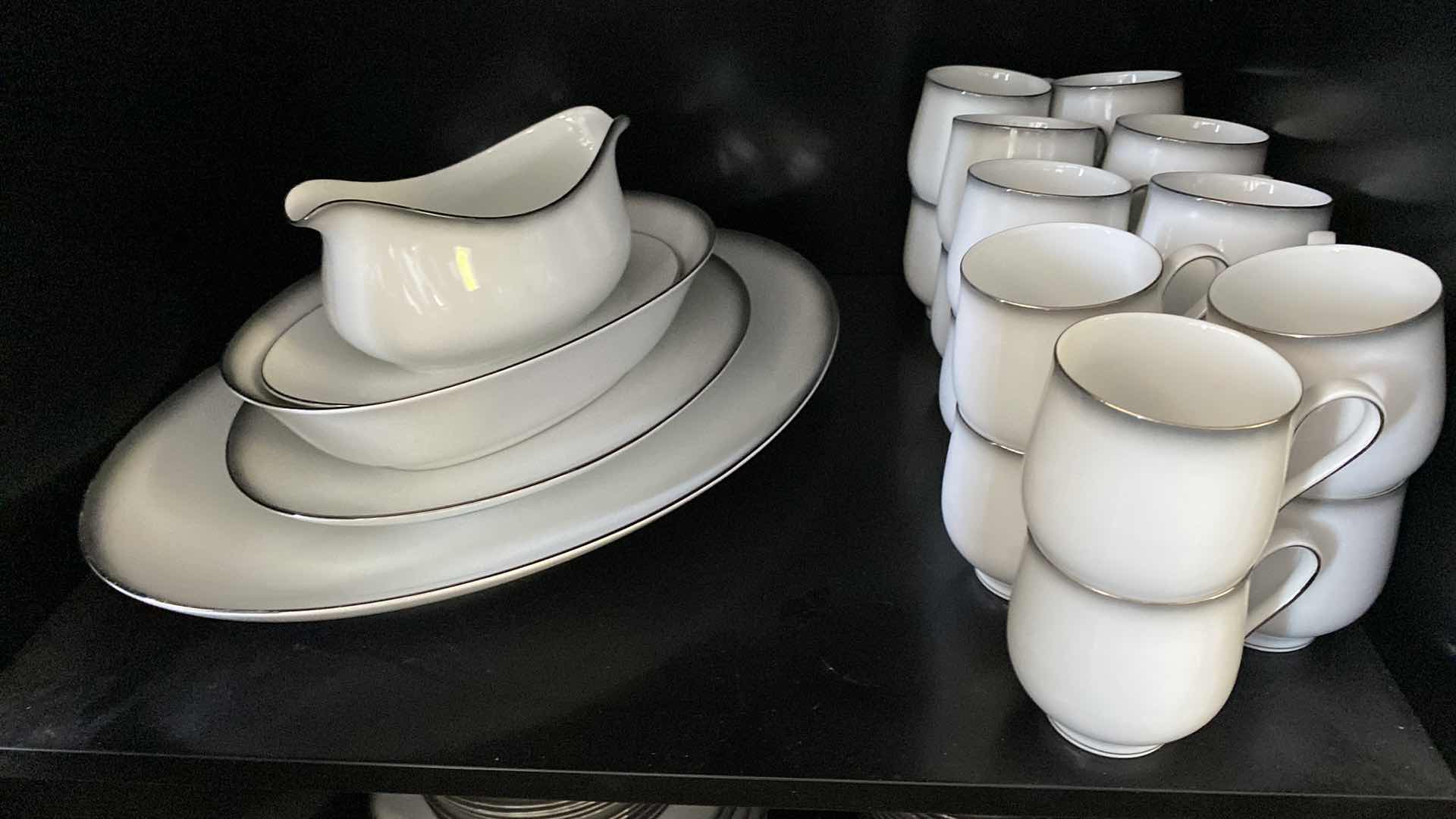 Photo 1 of 94-PIECE SET OF SANGO CHINA GREY MIST  FROM JAPAN