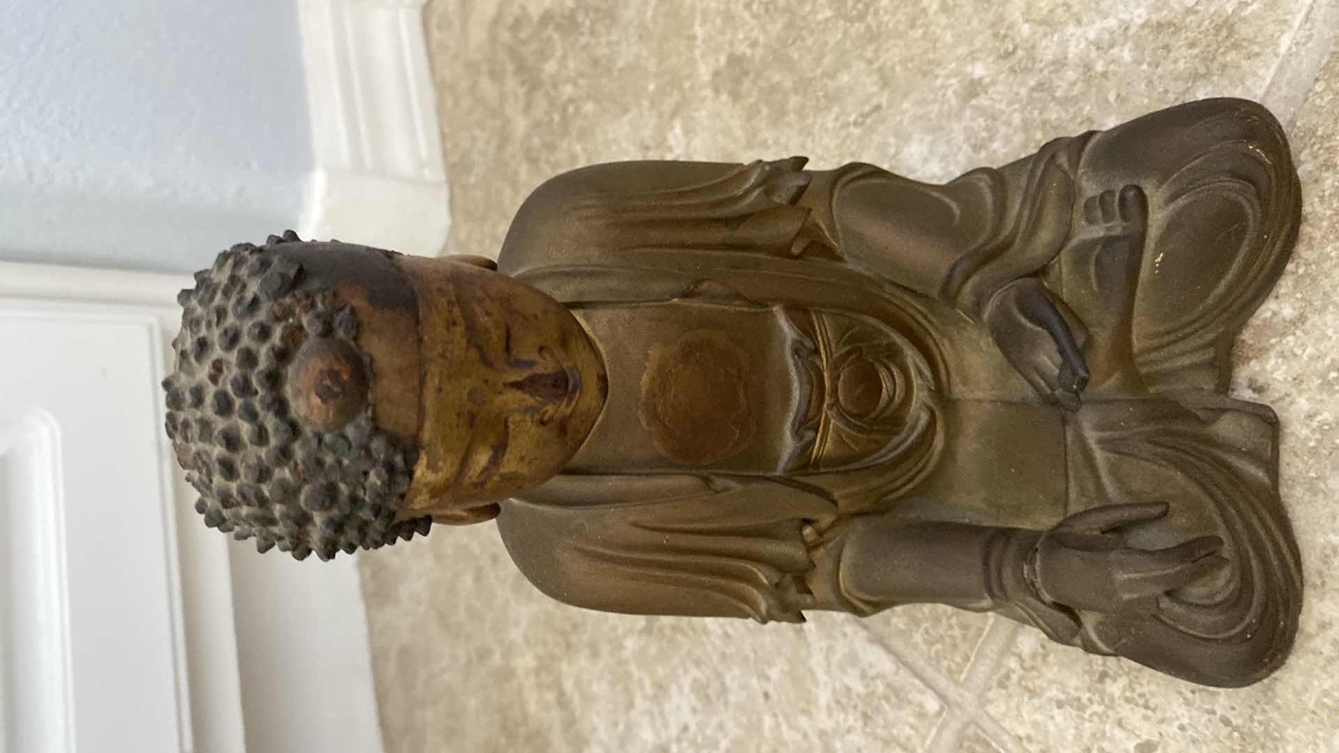 View 4 of LARGE CARVED BOXWOOD CARVING WITH BUDDAH 42“ x 15“