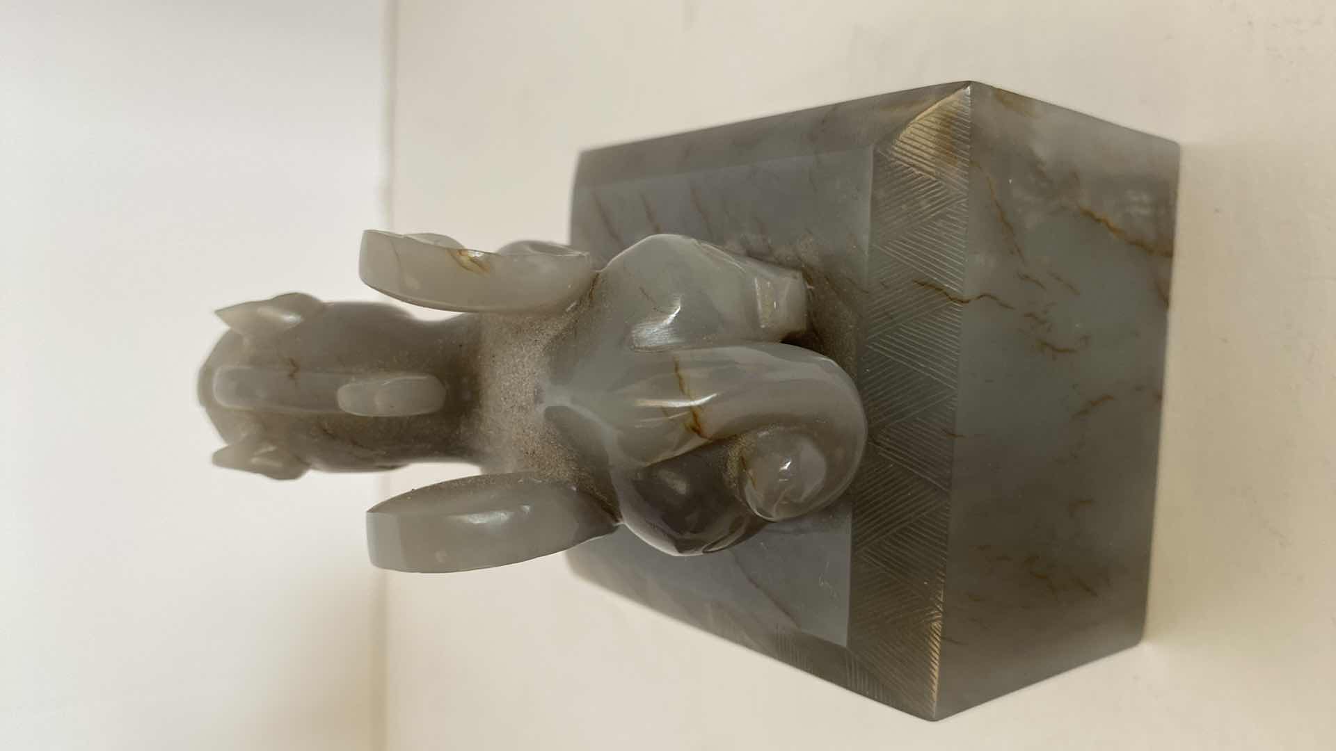 Photo 4 of CHINESE HARD STONE FOO DOG 3” x 4”