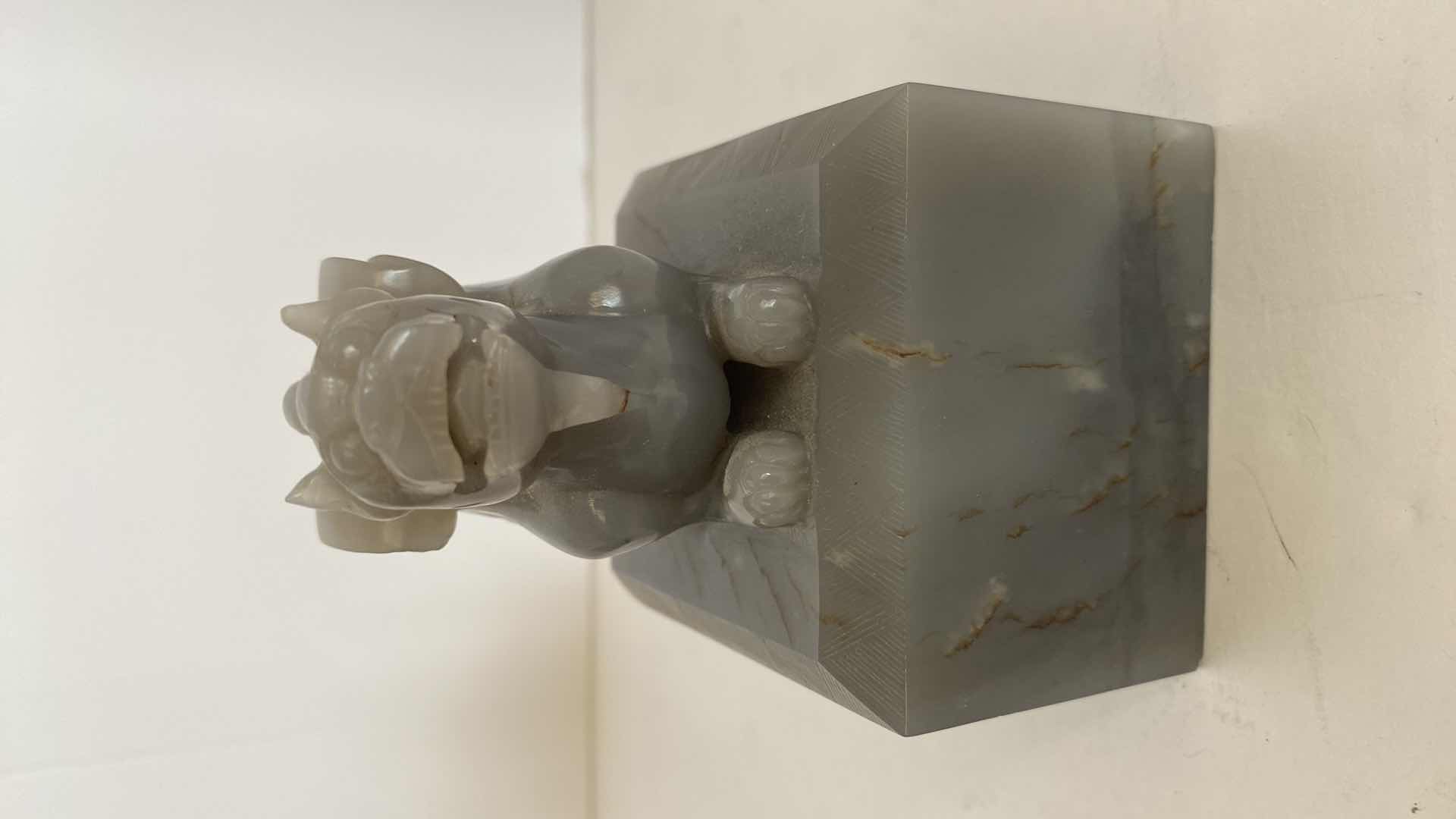 Photo 1 of CHINESE HARD STONE FOO DOG 3” x 4”