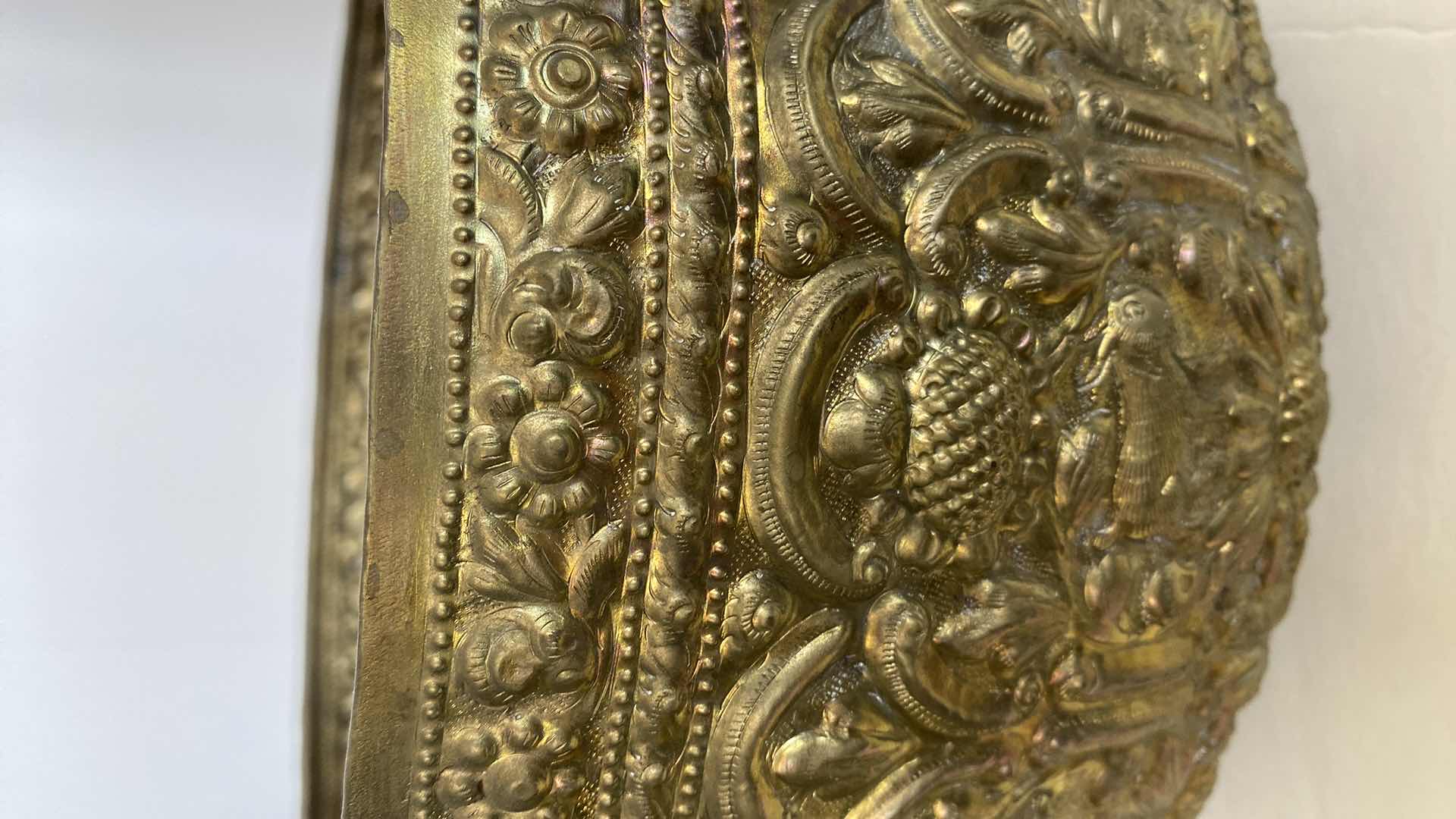 Photo 1 of HAND MADE SILVER BOWL FROM THAILAND 11” x 6 3/4”