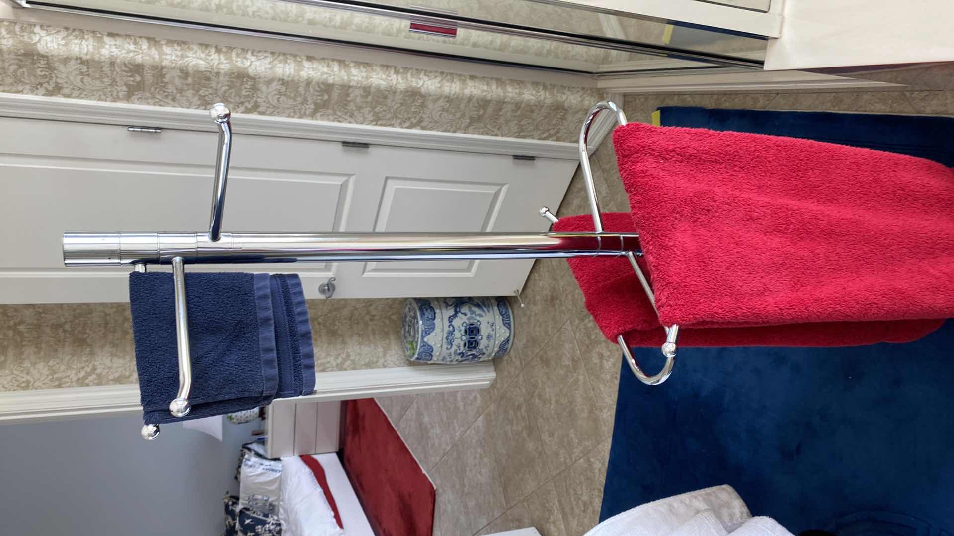 Photo 1 of CHROME TOWEL RACK 63”