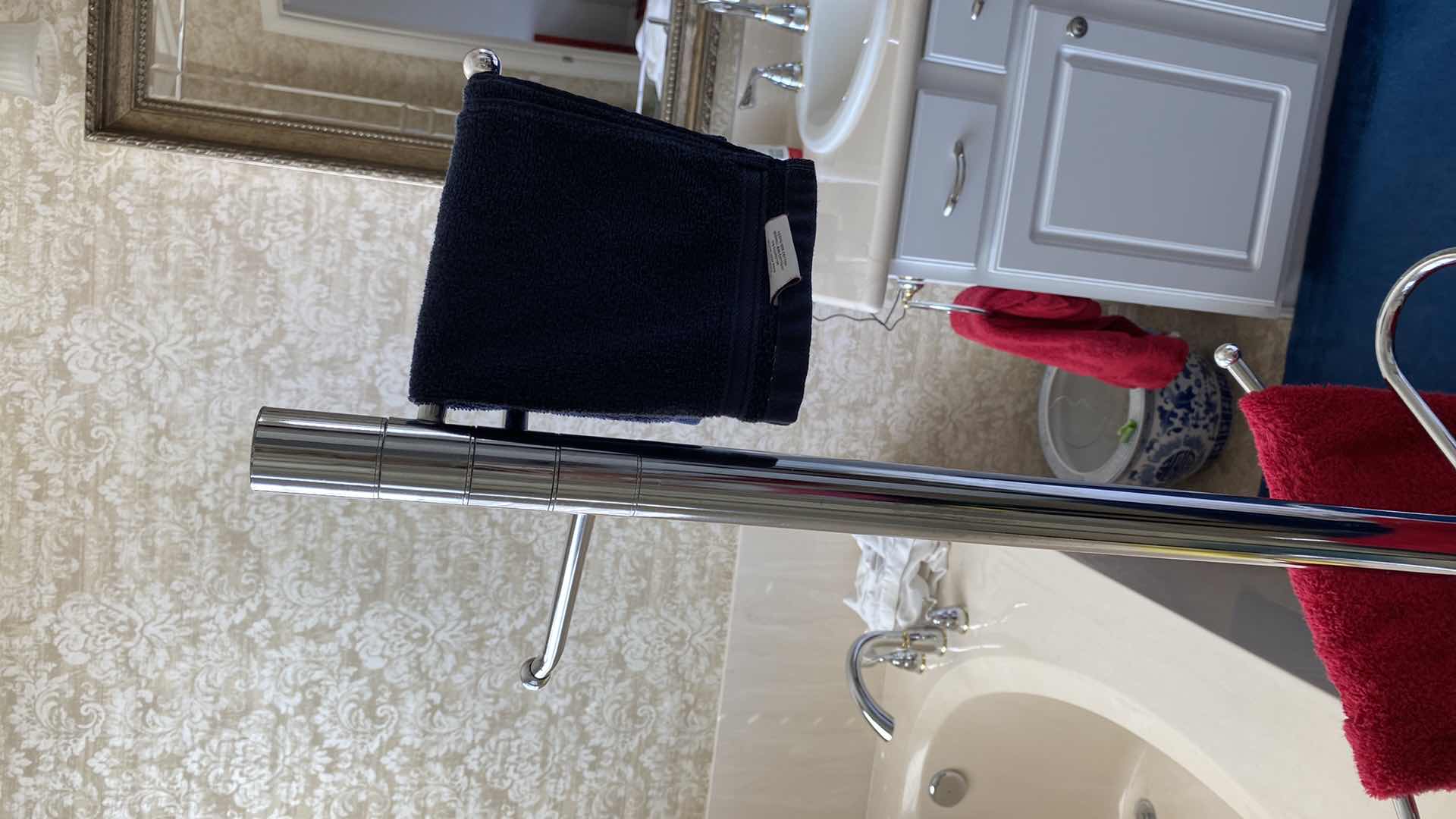 Photo 2 of CHROME TOWEL RACK 63”