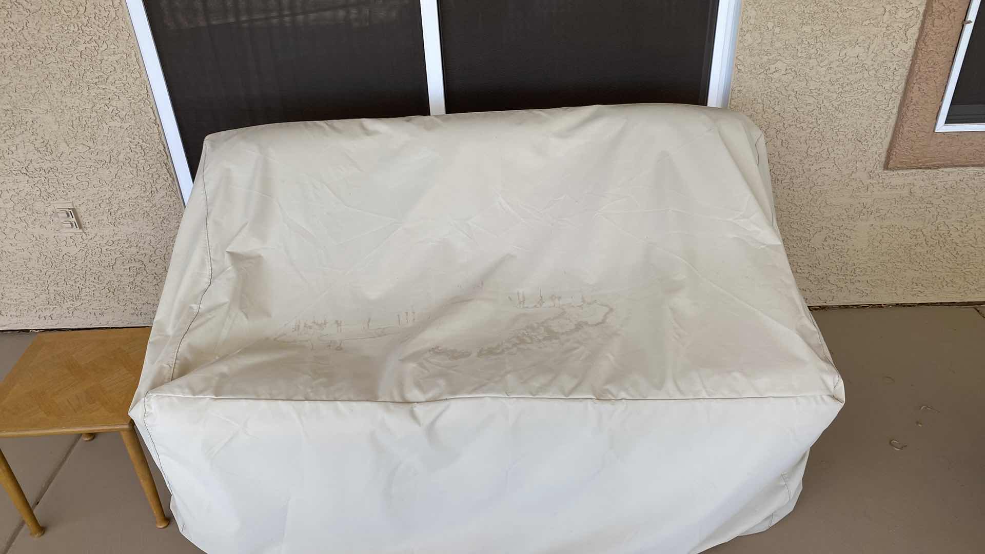 Photo 1 of OUTDOOR SWING 62“ x 26“ x H36“ INCLUDED SMALL TABLE AND COVER FOR SWING