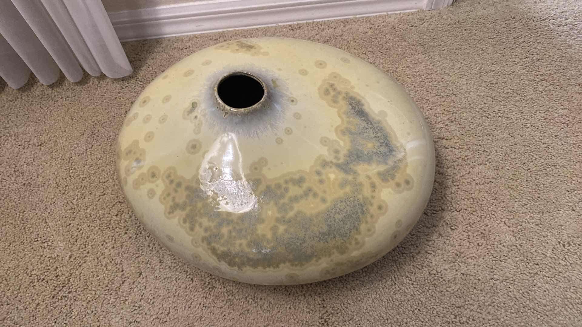 Photo 1 of OFF CENTER CERAMIC VASE 16” x 10”