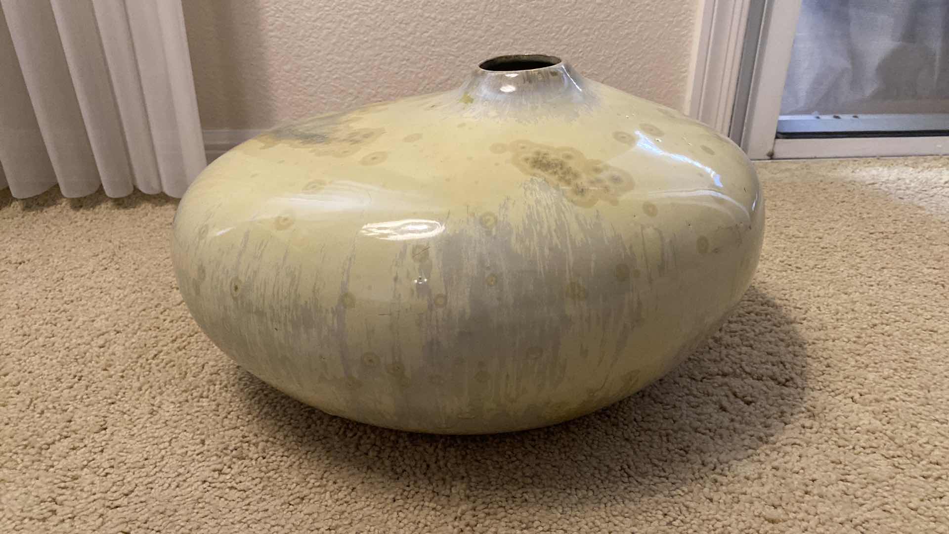 Photo 1 of OFF CENTER CERAMIC VASE 16” x 10”