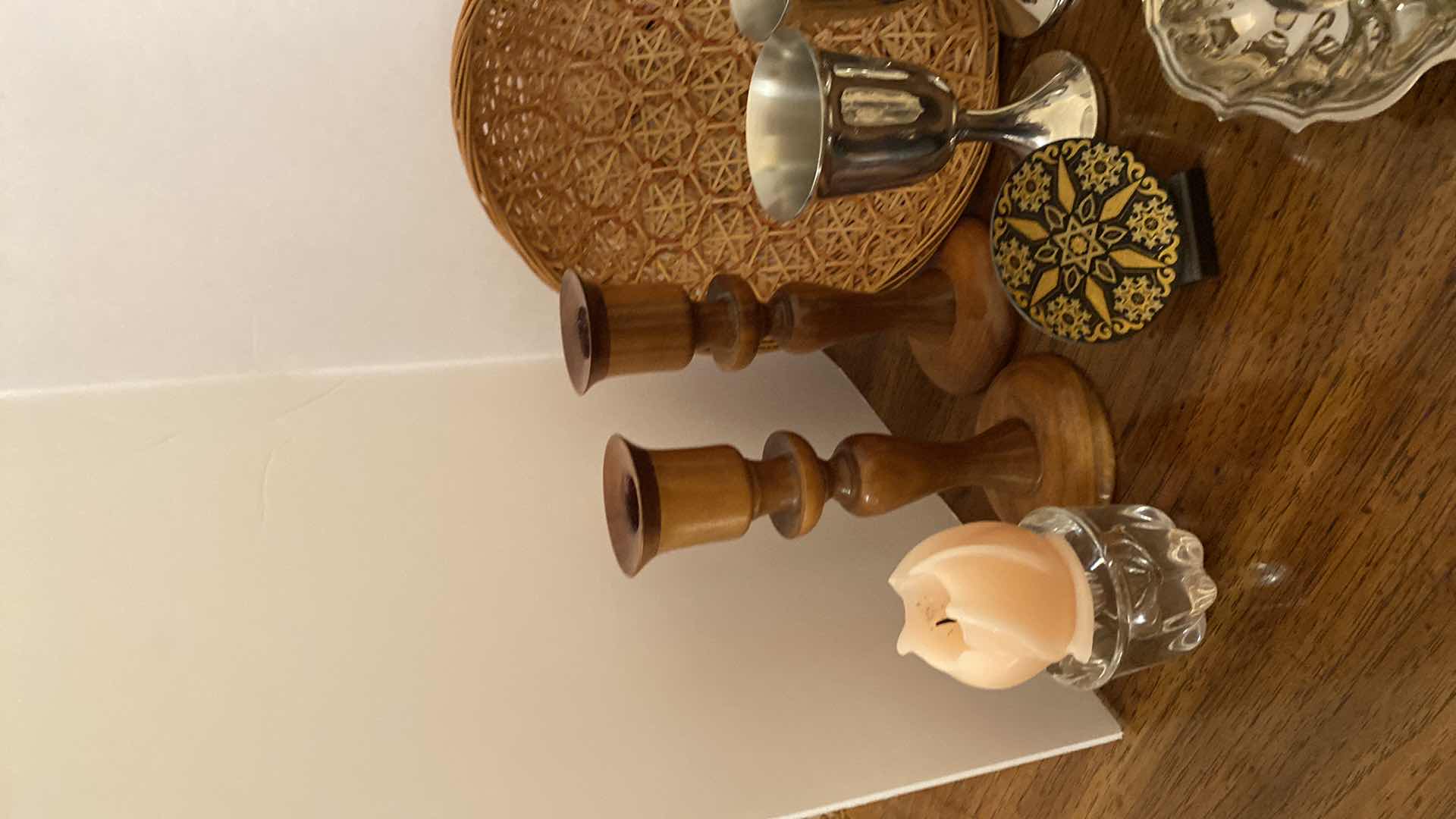 Photo 1 of CANDLEHOLDERS CUPS ROUND TRAY AND BASKET