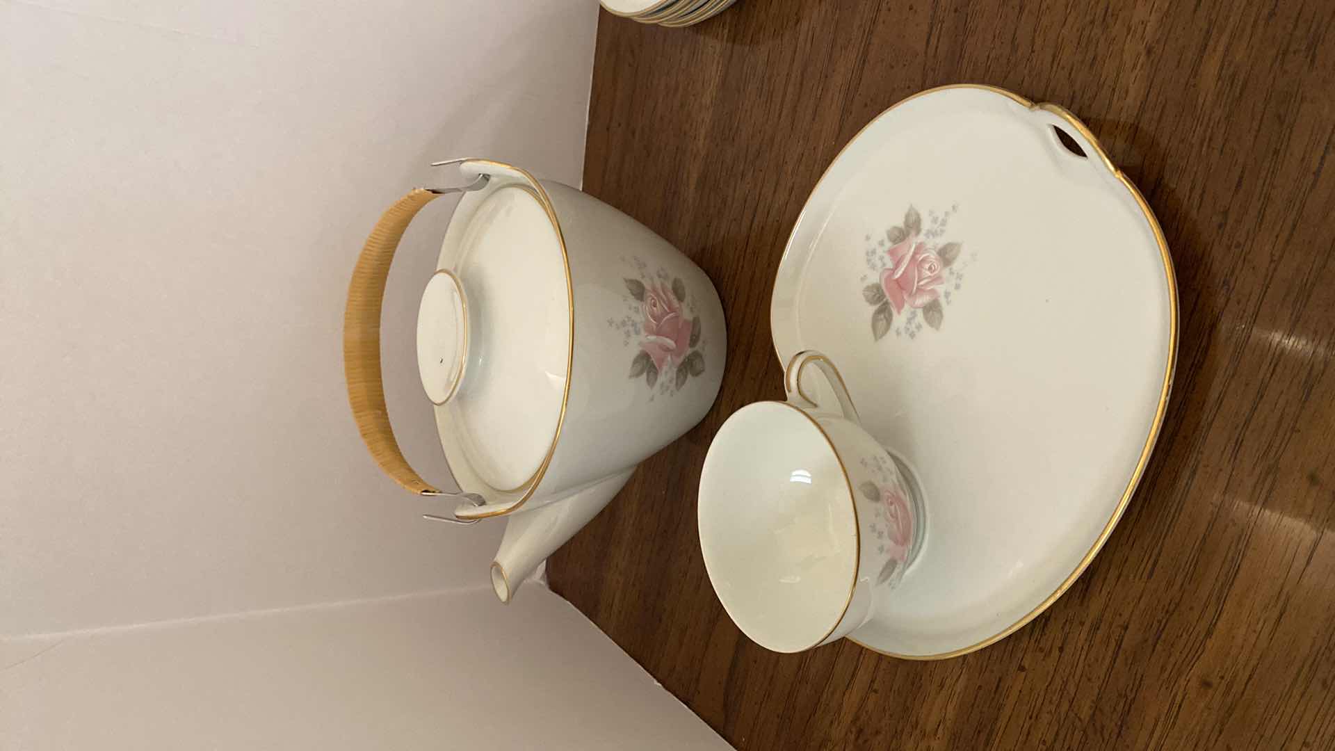 Photo 3 of 14 PIECE NORITAKE ROSEVILLE JAPAN TEA SET