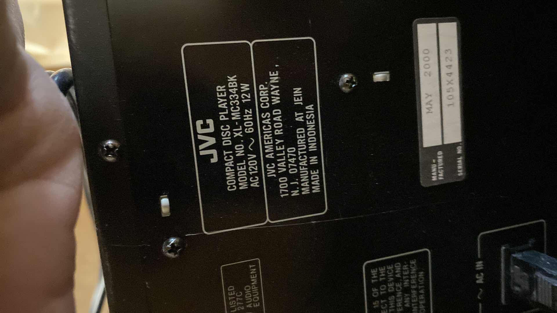 Photo 5 of JVC 200 DISC AUTOMATIC CHANGER XL-MC334 WITH DISCS