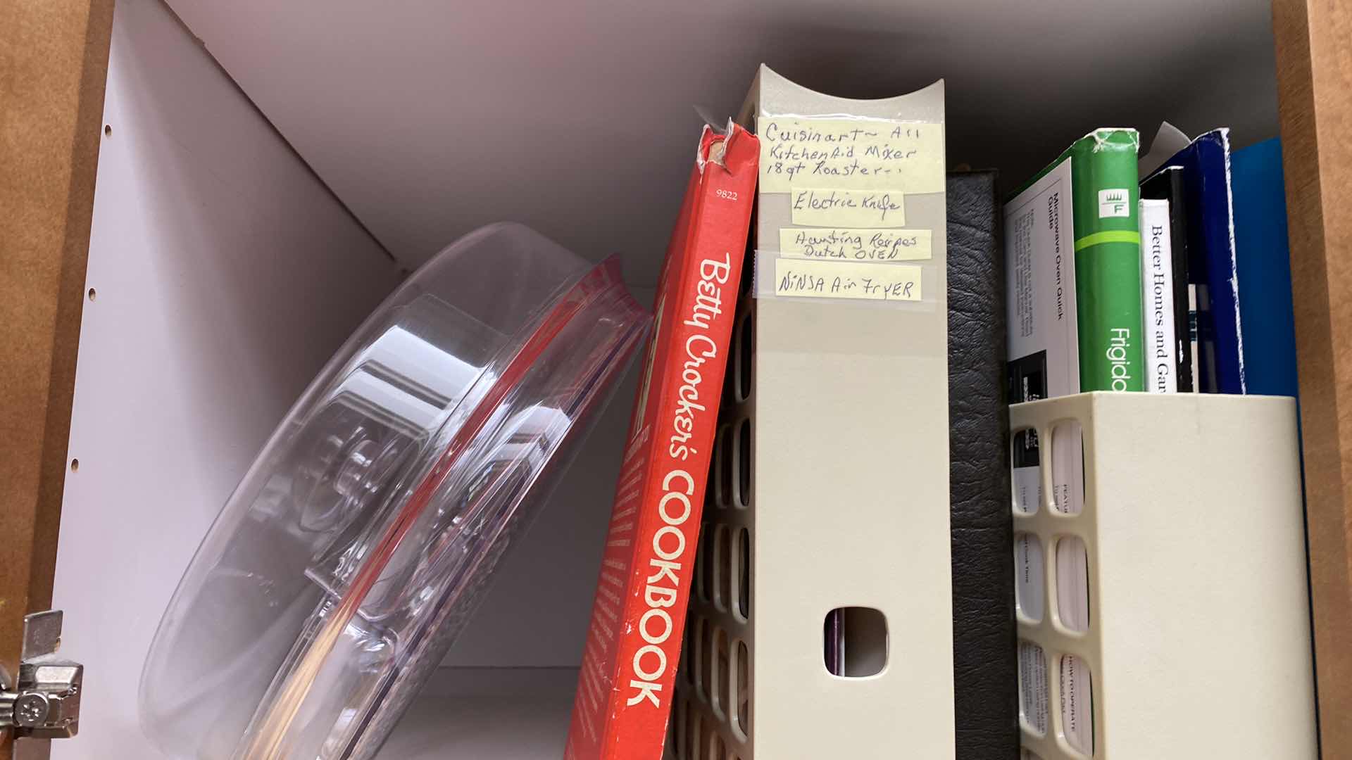 Photo 1 of CONTENTS OF CABINET COOKBOOKS TINS BAKEWARE