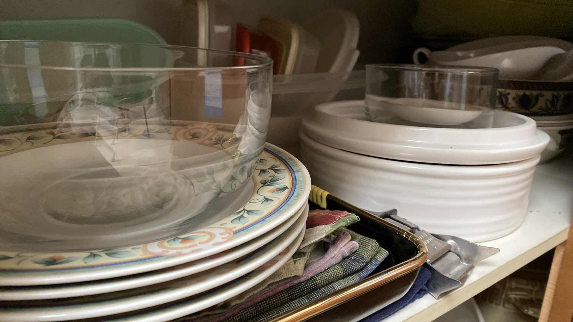 Photo 1 of CONTENTS OF CABINET DISHES AND MORE