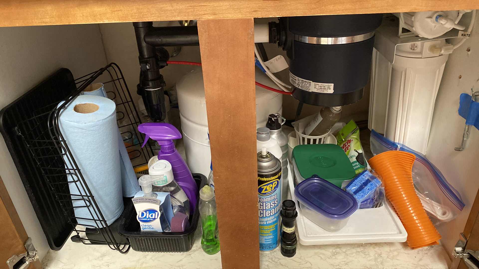 Photo 1 of CONTENTS OF CABINET CLEANING SUPPLIES