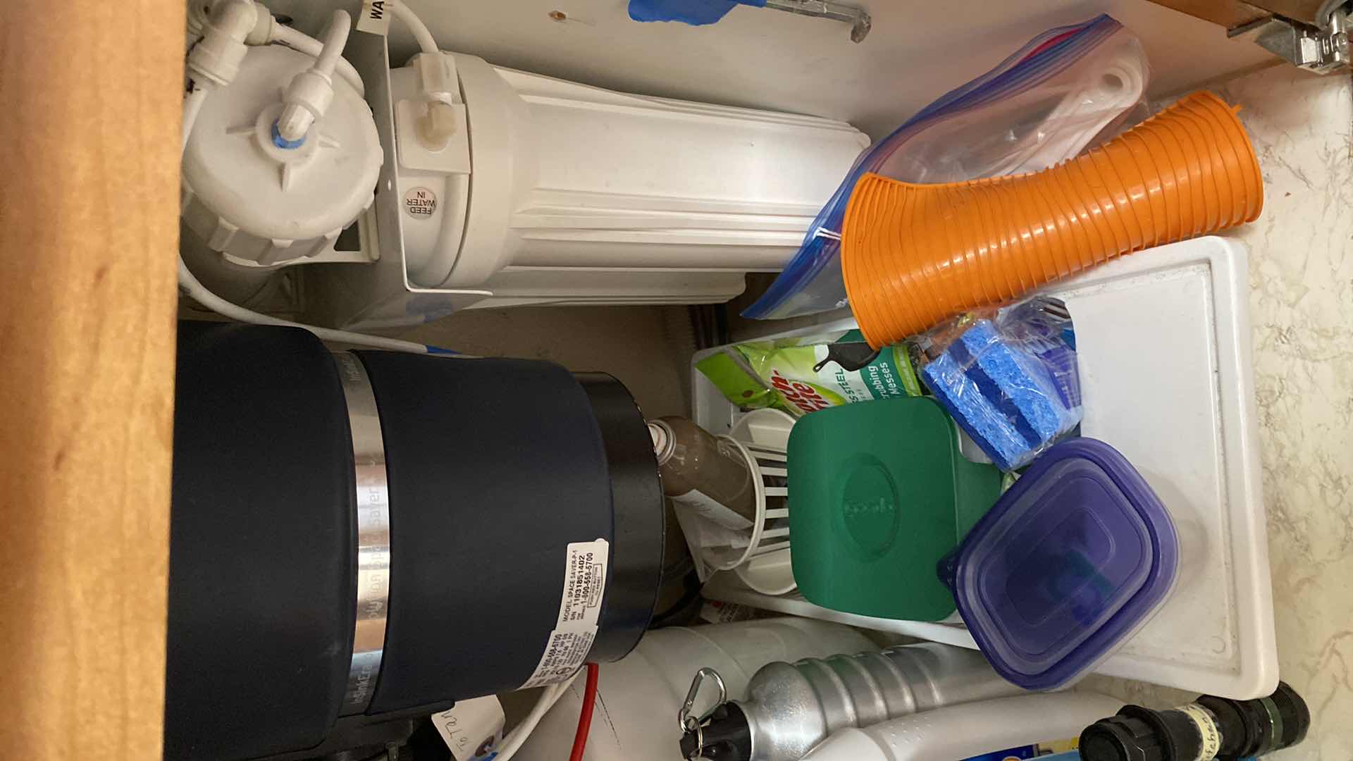 Photo 1 of CONTENTS OF CABINET CLEANING SUPPLIES