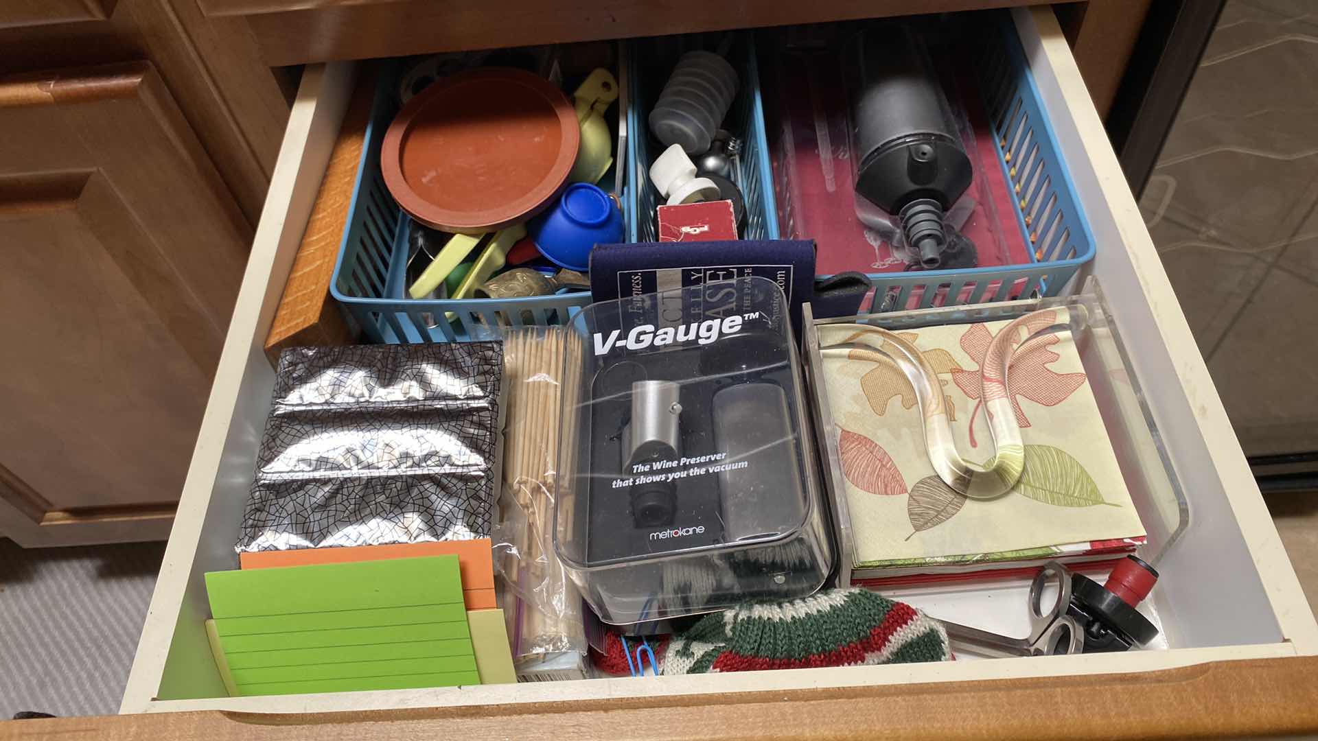 Photo 1 of CONTENTS OF 4 DRAWERS POT HOLDERS UTENSILS AND MORE