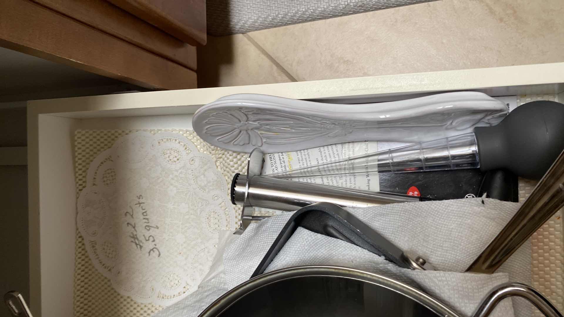 Photo 1 of CONTENTS KITCHEN CABINET CAPHALON PANS AND MORE