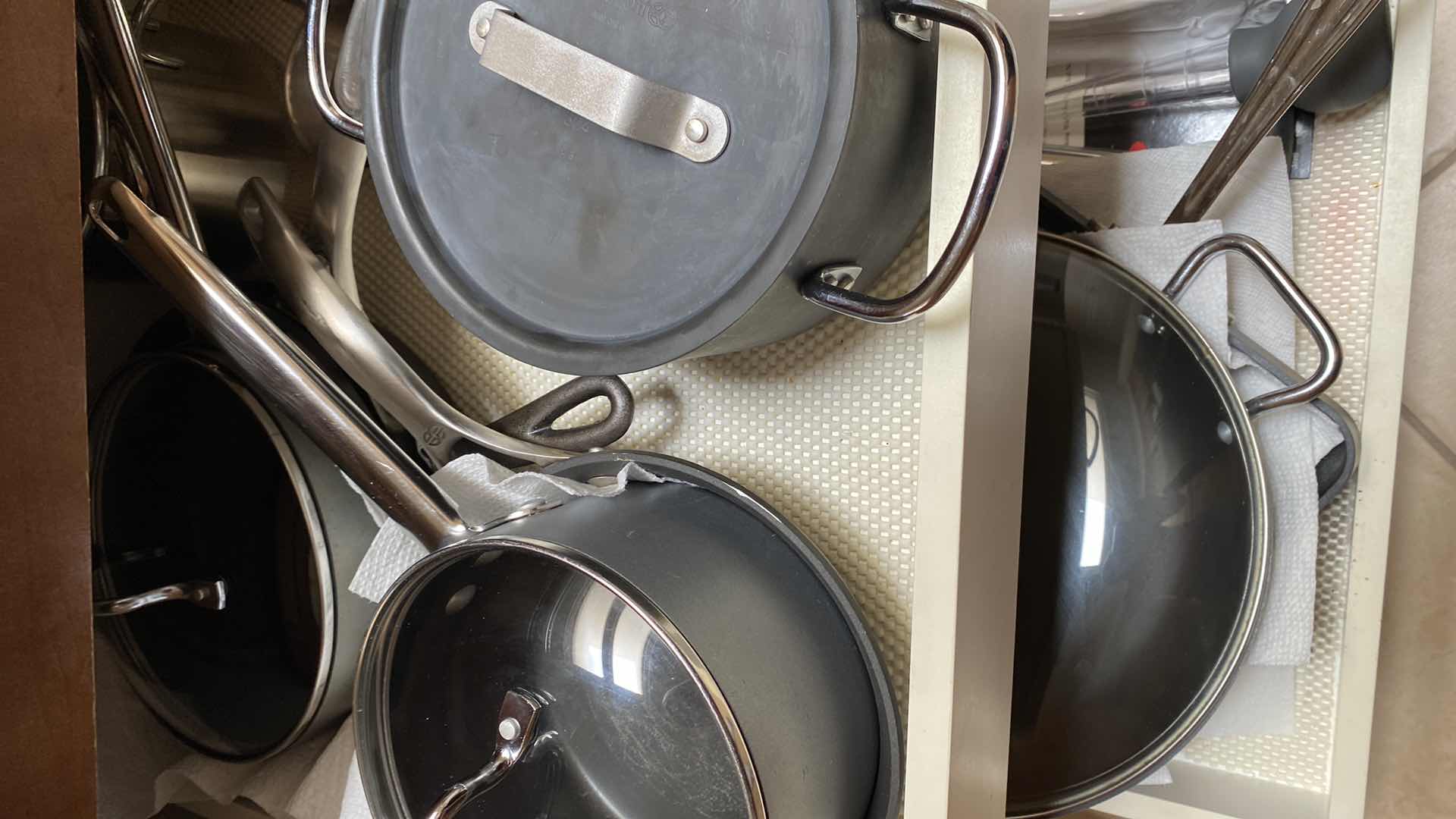 Photo 1 of CONTENTS KITCHEN CABINET CAPHALON PANS AND MORE