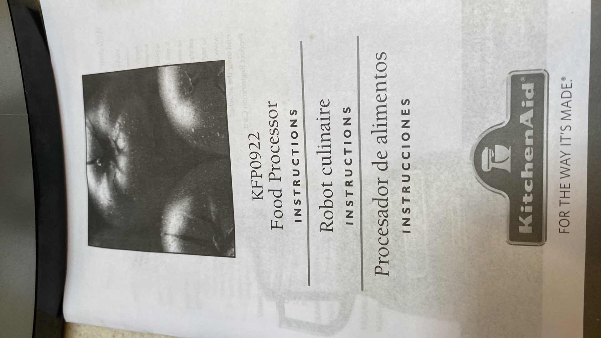 Photo 1 of KITCHEN AID FOOD PROCESSOR