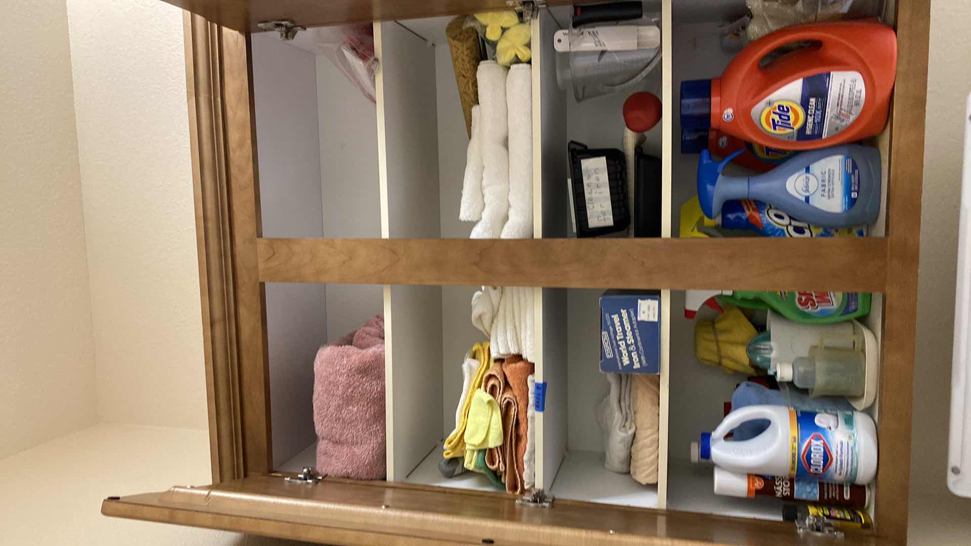 Photo 6 of CONTENTS OF CABINET LAUNDRY ROOM DETERGENT RAGS TRAVEL IRON AND MORE