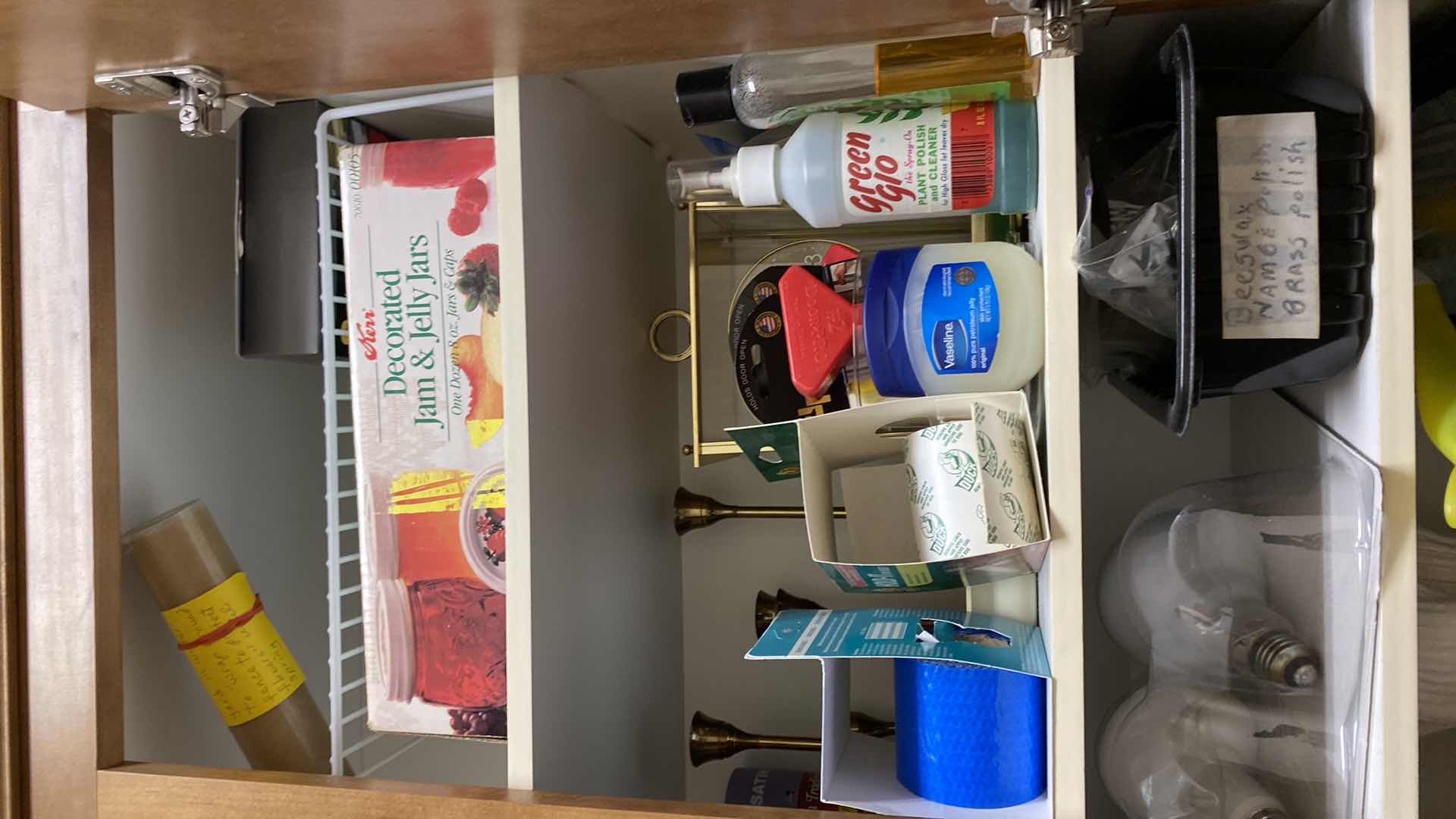 Photo 1 of CONTENTS OF CABINET LAUNDRY ROOM IRON CLEANING SUPPLIES AND MORE