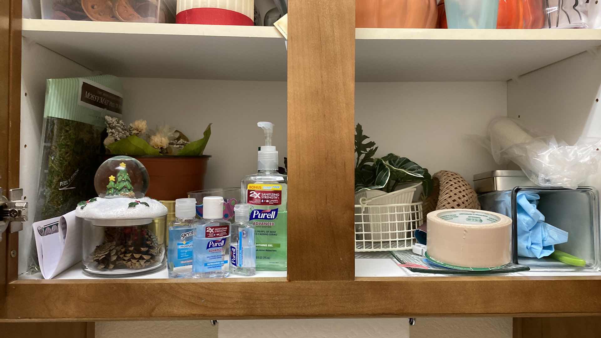 Photo 1 of CONTENTS OF CABINET LAUNDRY ROOM FALL DECOR FAUX FLORAL AND MORE