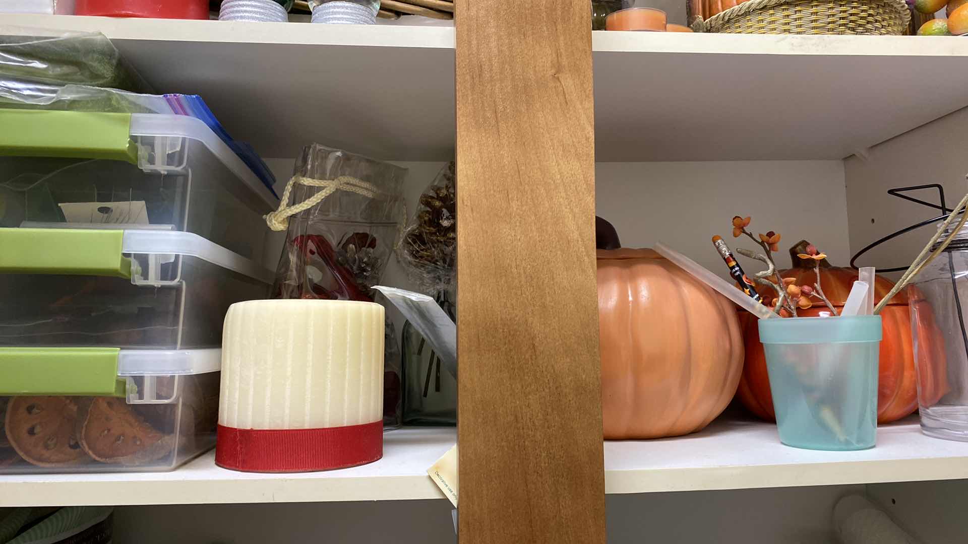 Photo 1 of CONTENTS OF CABINET LAUNDRY ROOM FALL DECOR FAUX FLORAL AND MORE