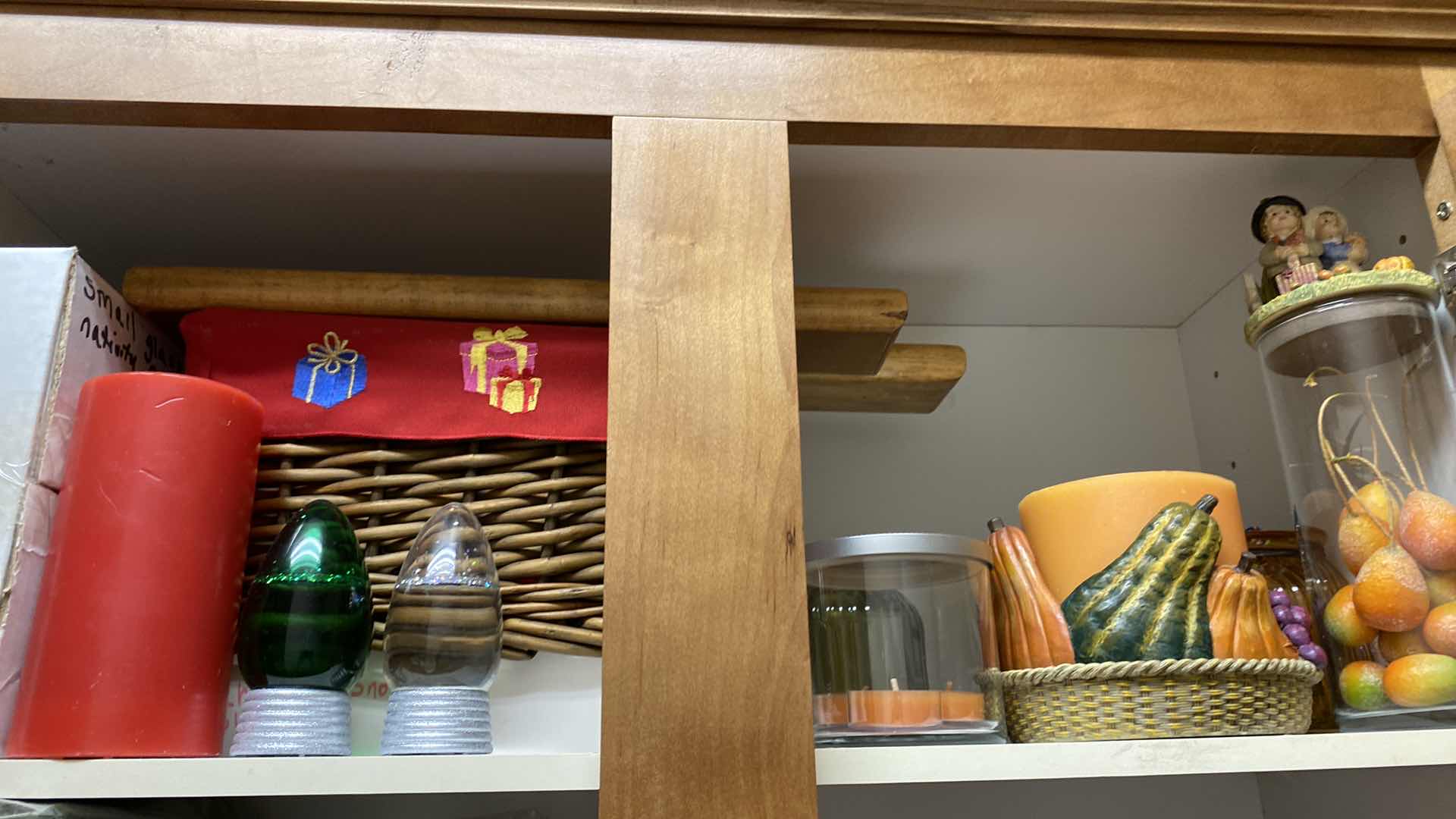 Photo 1 of CONTENTS OF CABINET LAUNDRY ROOM FALL DECOR FAUX FLORAL AND MORE