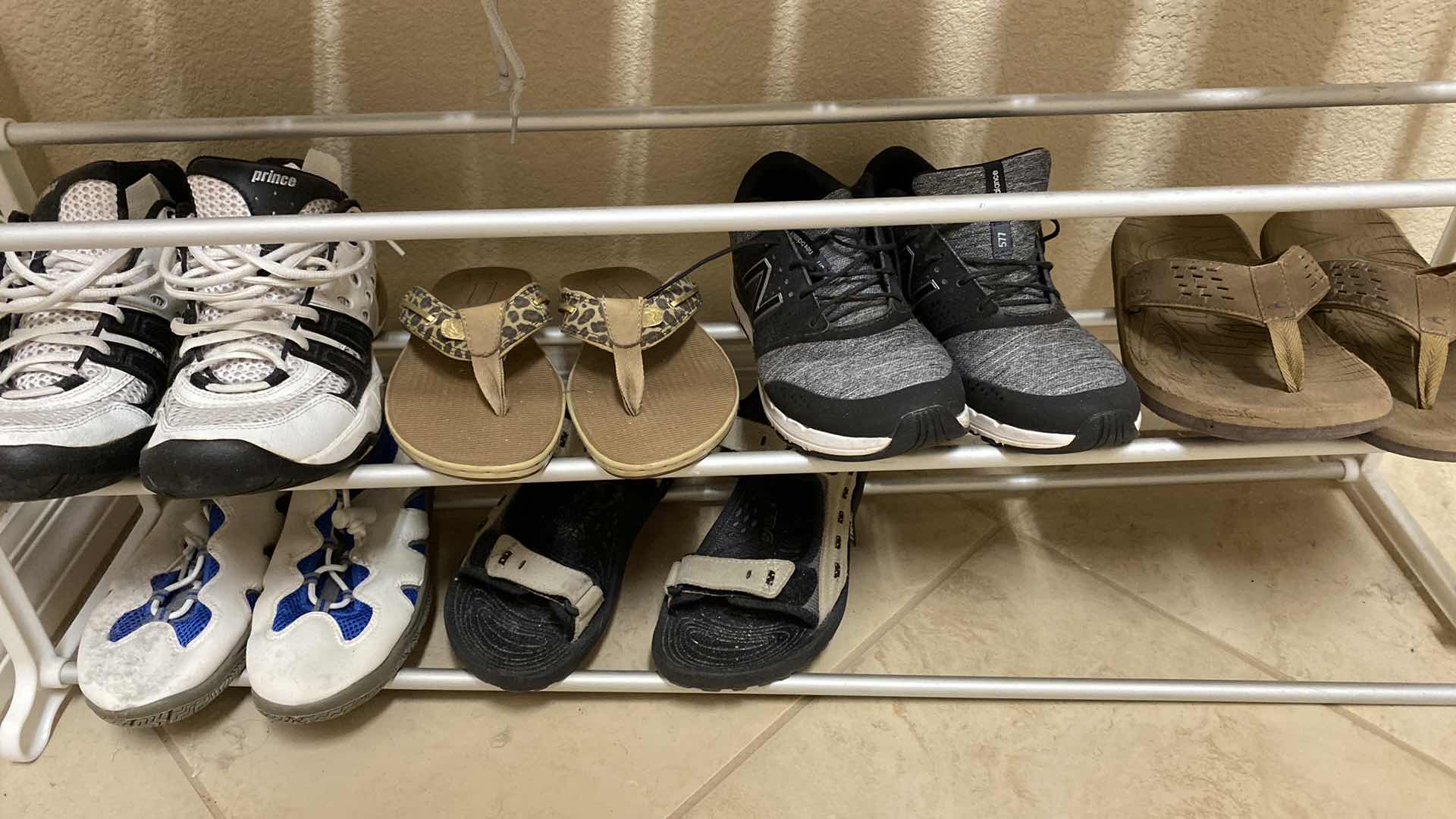 Photo 1 of 10 PAIRS WOMENS SIZE 8 SHOES WITH SHOERACK