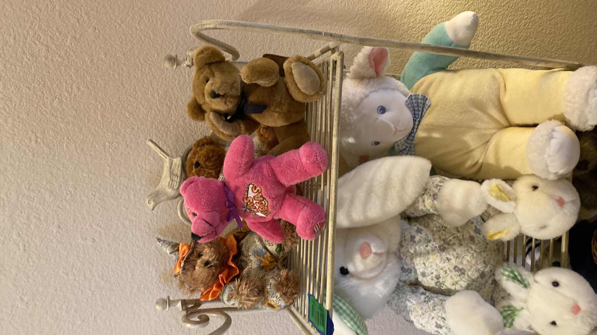Photo 1 of Four shelf rack with stuffed animals 15“ x 9“ H 52”