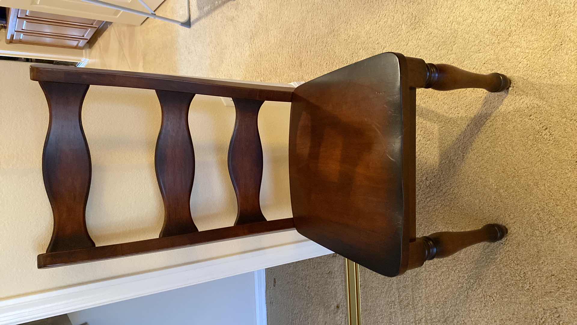 Photo 1 of DARK WOOD DINING CHAIR