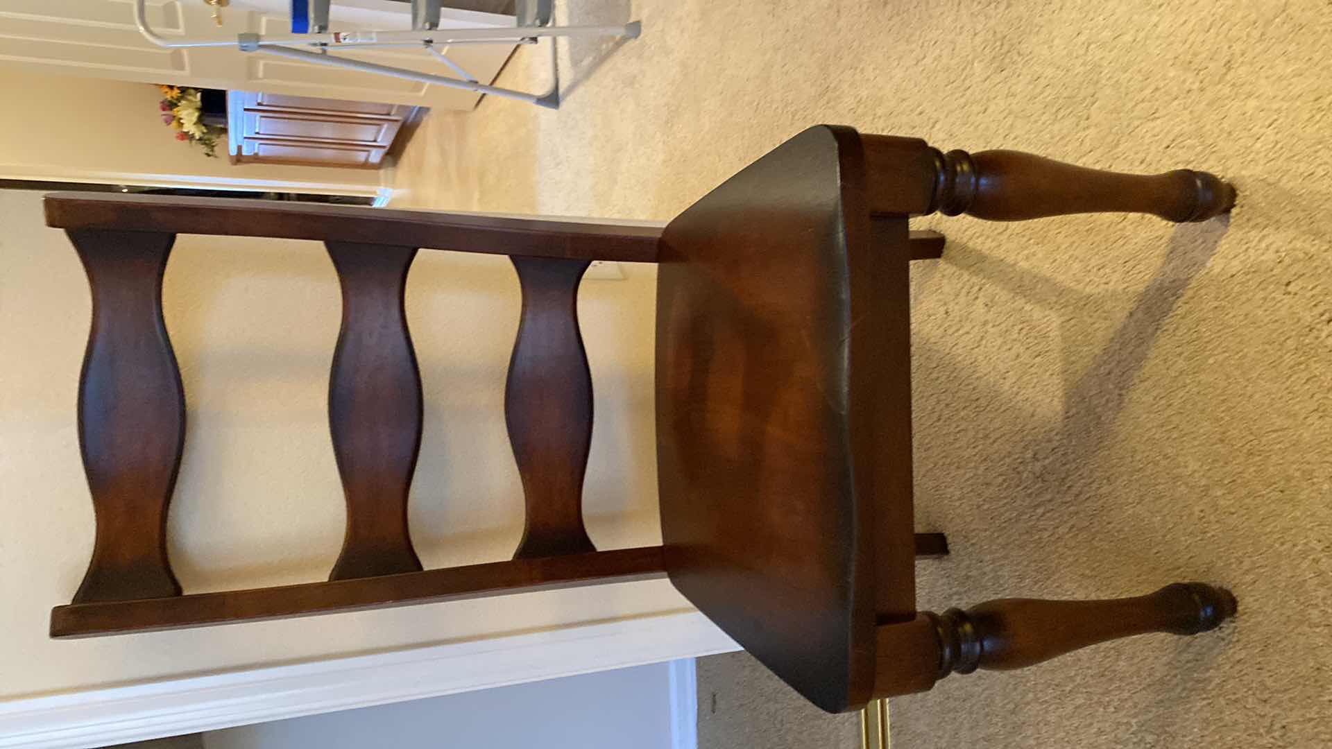 Photo 1 of DARK WOOD DINING CHAIR