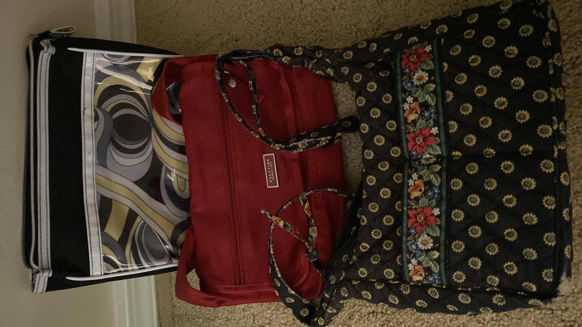 Photo 4 of Bright floral tote 16” X 14” and light weight bags