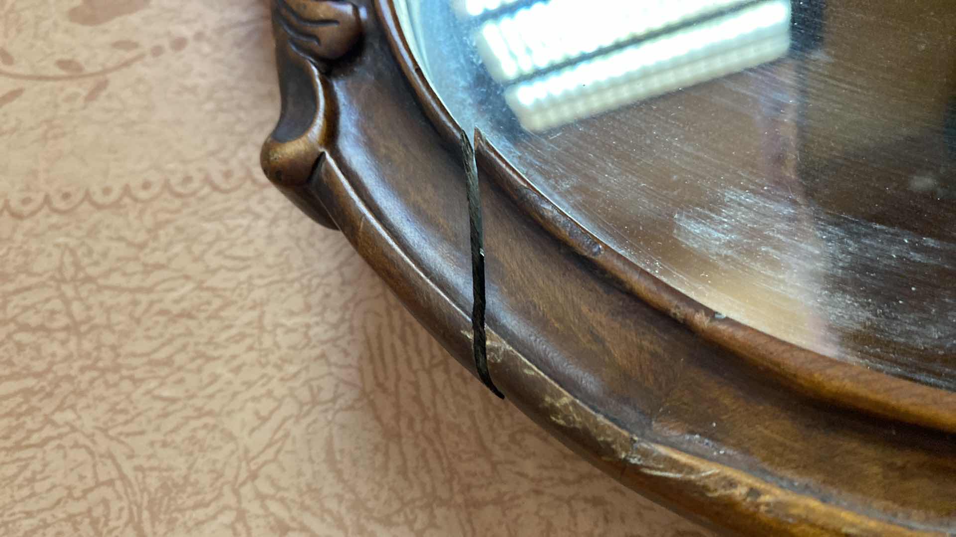 Photo 1 of ANTIQUE VANITY WITH ACANTHUS LEAF TRIM,  DOVETAIL CONSTRUCTION INCLUDES  MIRROR AND BENCH 50“ x 20“  H 30“