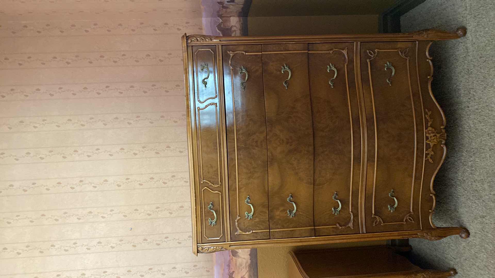 Photo 1 of ANTIQUE HIGHBOY WITH ACANTHUS LEAF TRIM DOVETAIL CONSTRUCTION 38 1/2“ x 22 1/2“  H 50“.