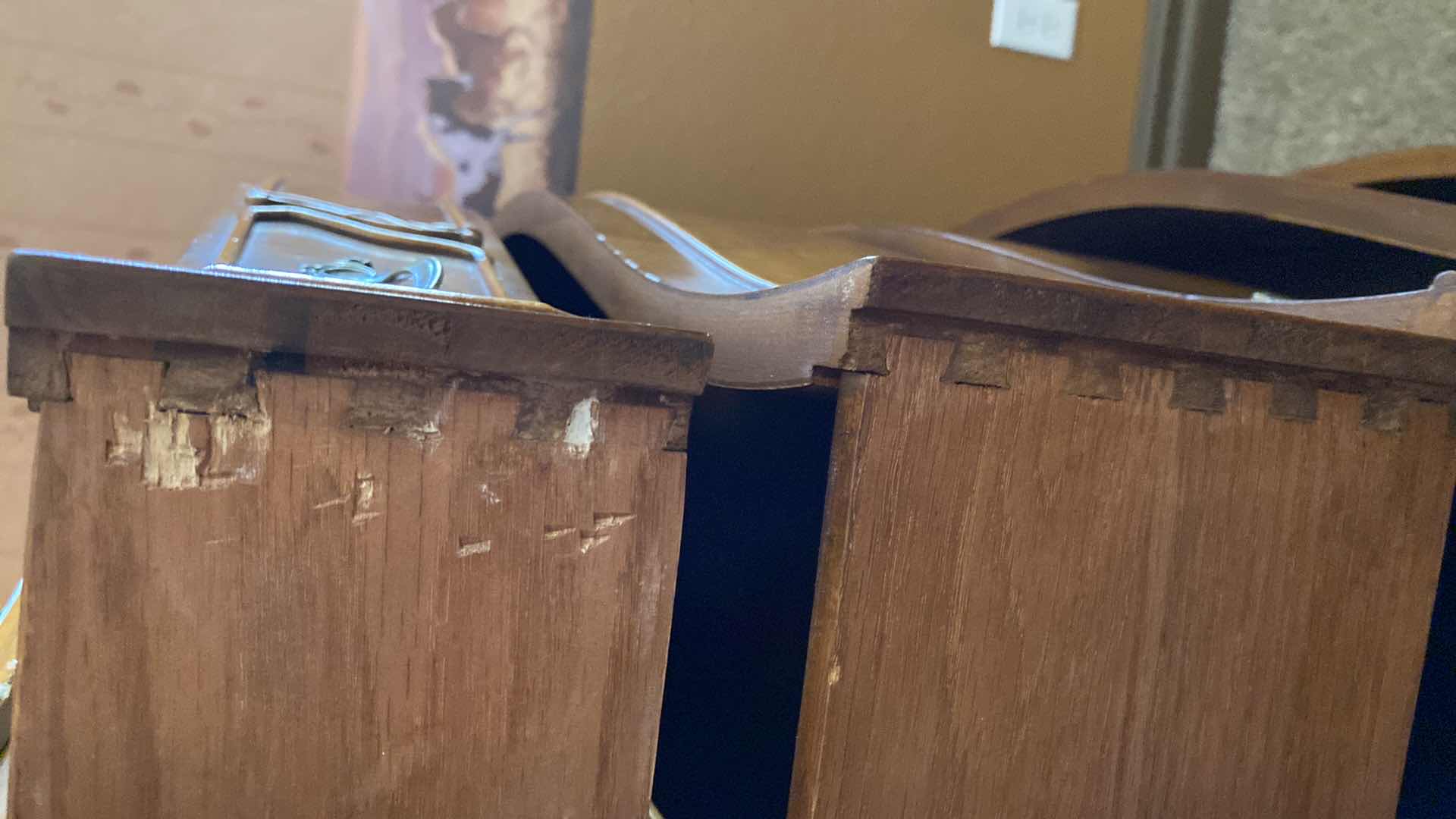 Photo 1 of ANTIQUE HIGHBOY WITH ACANTHUS LEAF TRIM DOVETAIL CONSTRUCTION 38 1/2“ x 22 1/2“  H 50“.