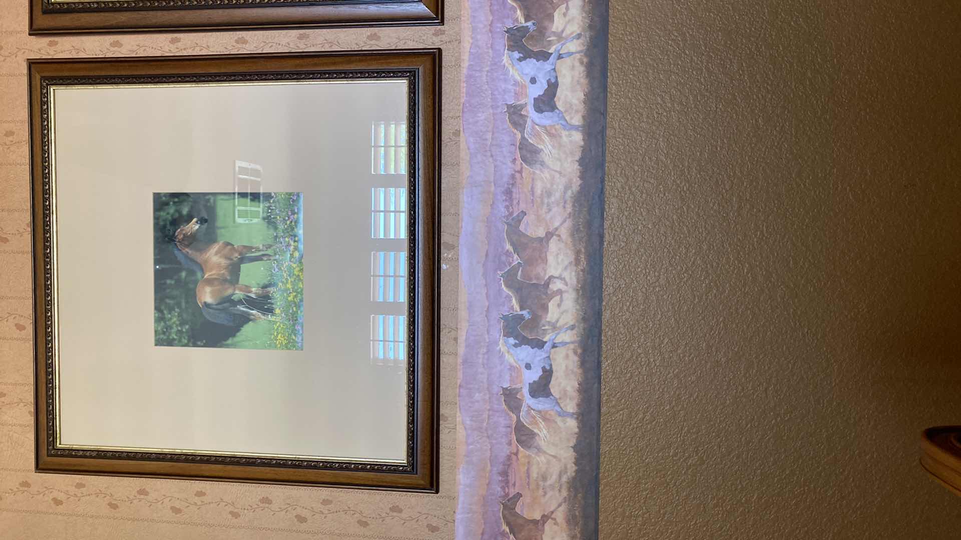 Photo 2 of FRAMED AND MATTED HORSE PHOTO ARTWORK 32“ x 32“