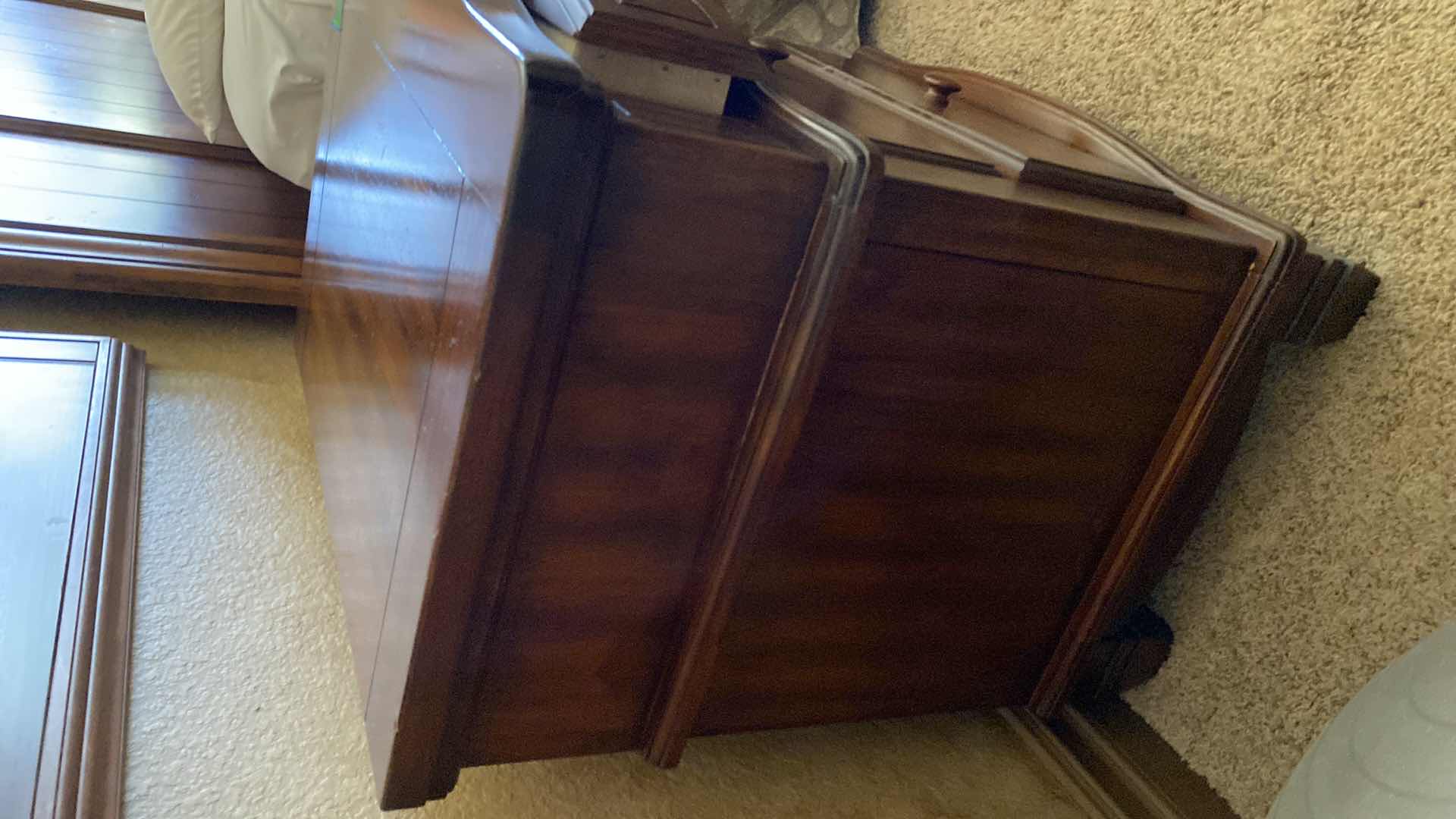 Photo 1 of DARK WOOD TRADITIONAL NIGHT STAND 25 1/4“ x 18 1/4“ H 28“