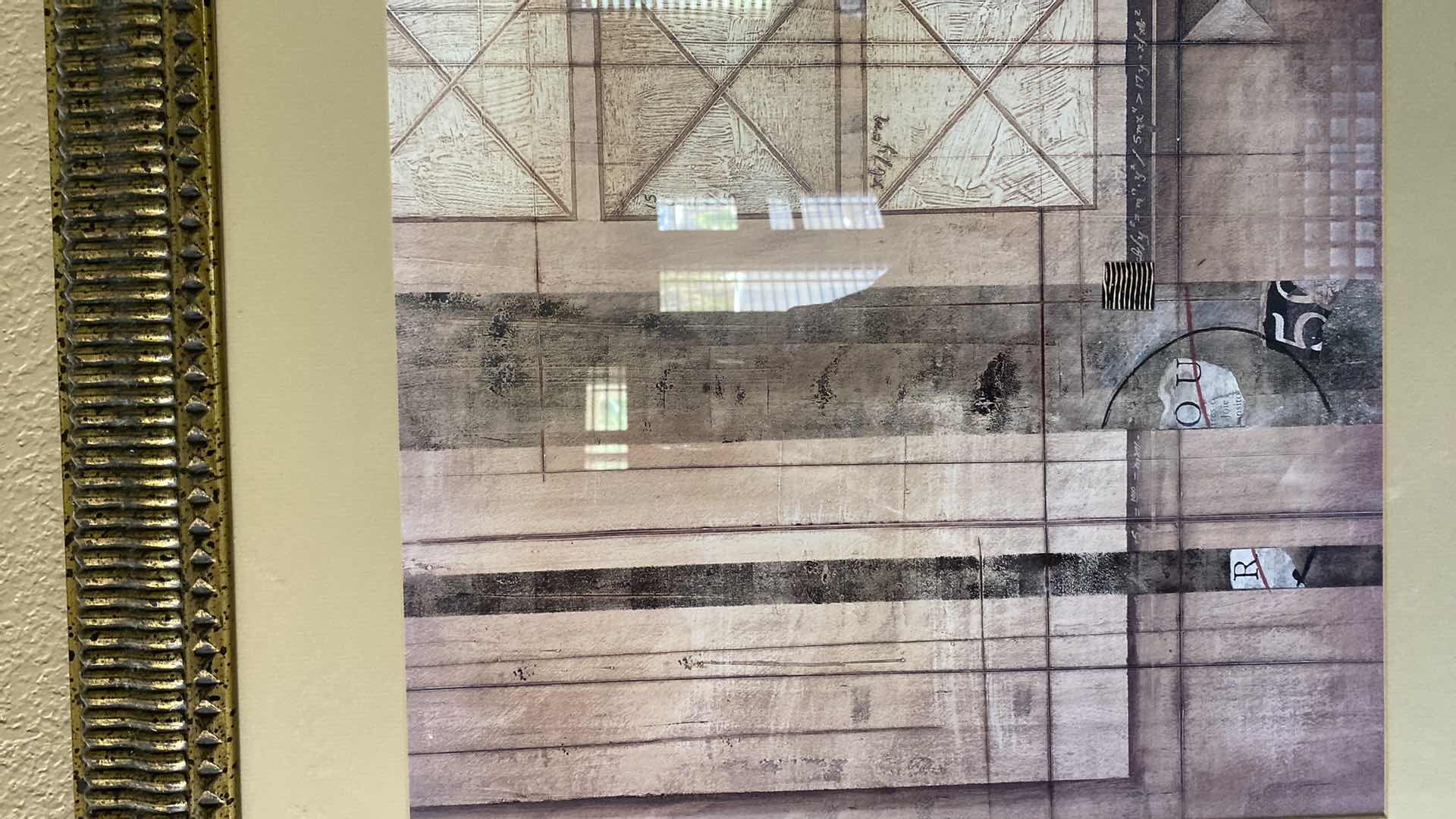 Photo 1 of FRAMED GEOMETRICAL ARTWORK 29” x 29”