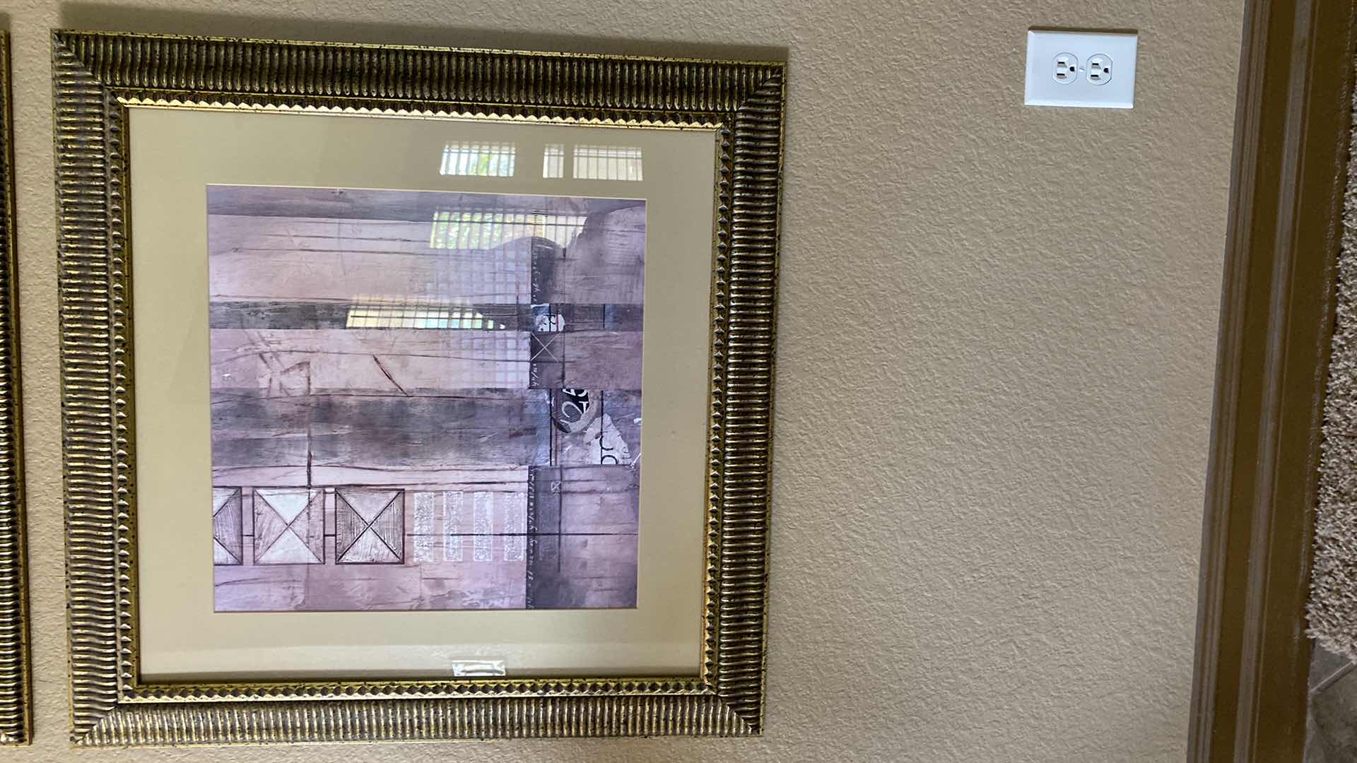 Photo 1 of FRAMED GEOMETRICAL ARTWORK 29” x 29”