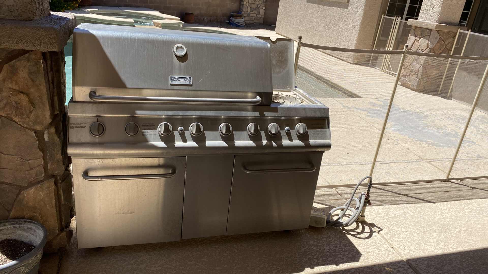 Photo 1 of KENMORE ELITE GRILL WITH SIDE BURNER AND STORAGE 56“ x 25“ H 51“