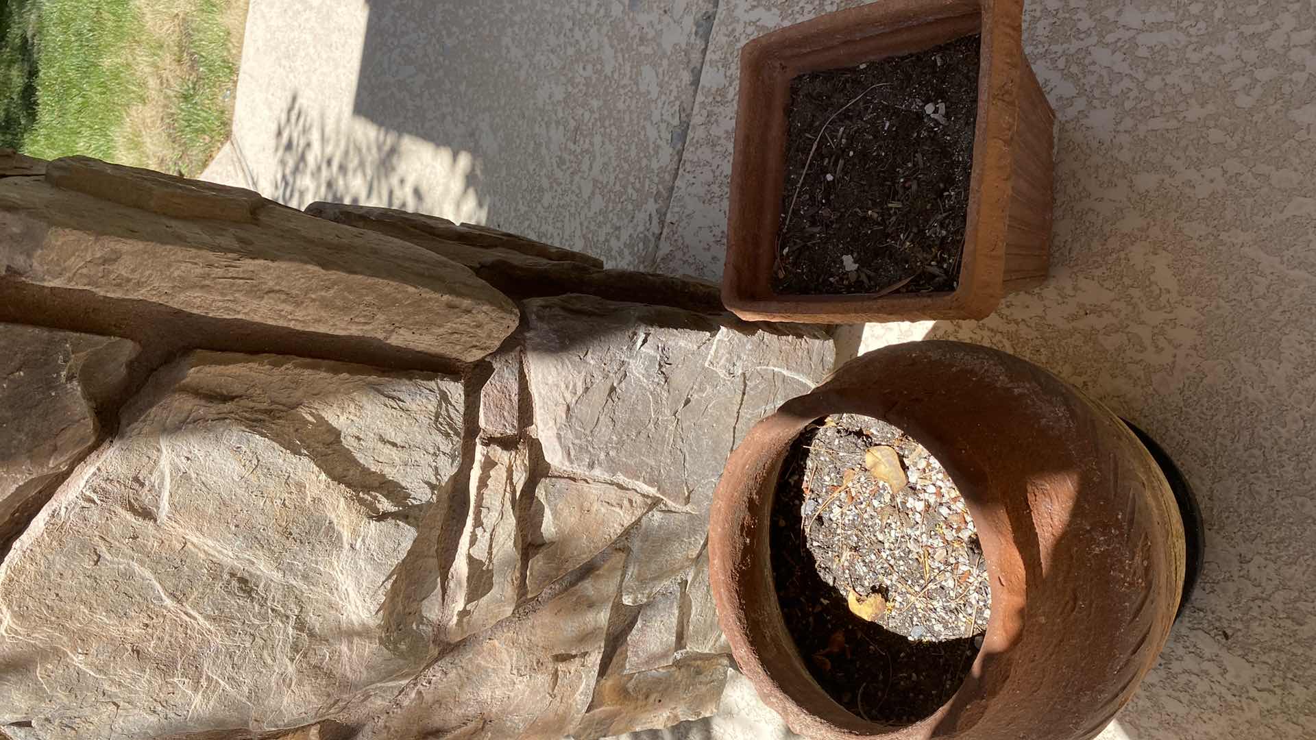 Photo 1 of PAIR OF CLAY POTS LARGEST 12” x 15”