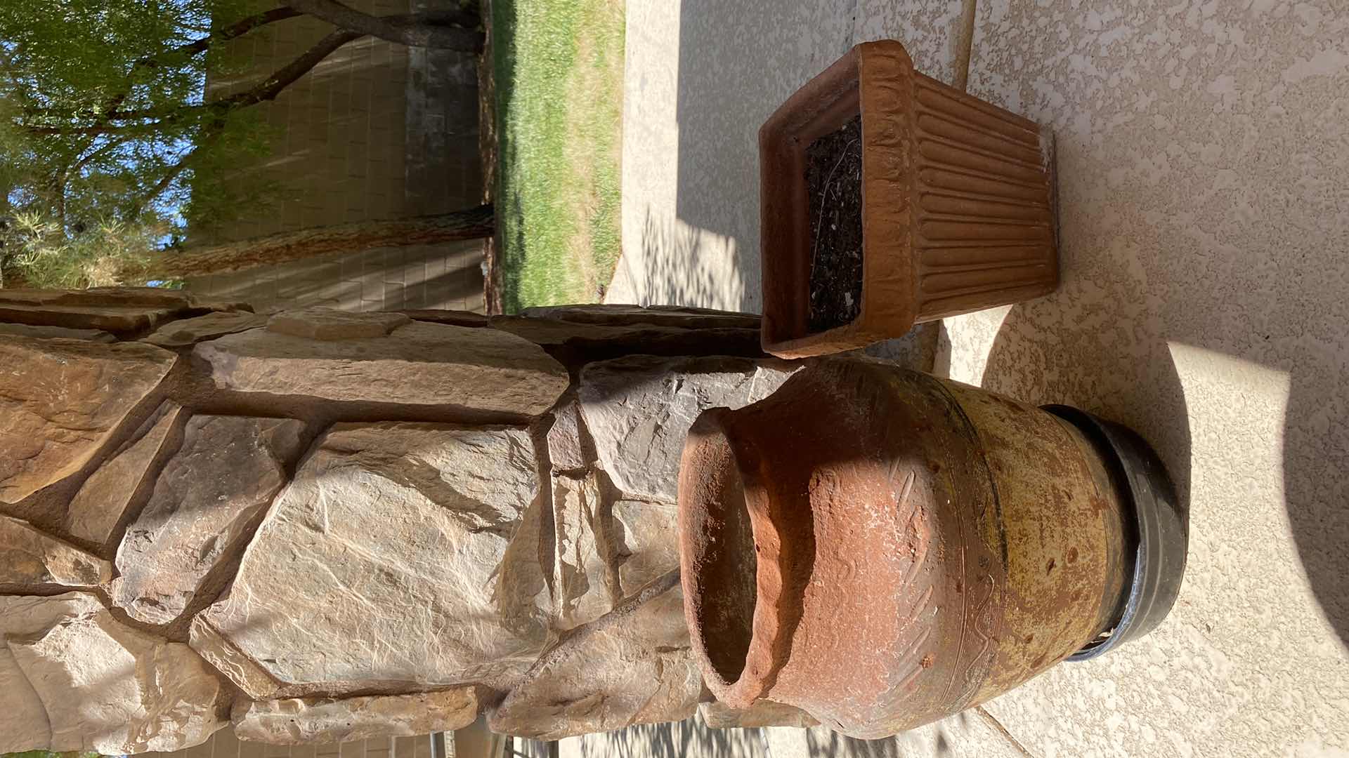 Photo 1 of PAIR OF CLAY POTS LARGEST 12” x 15”